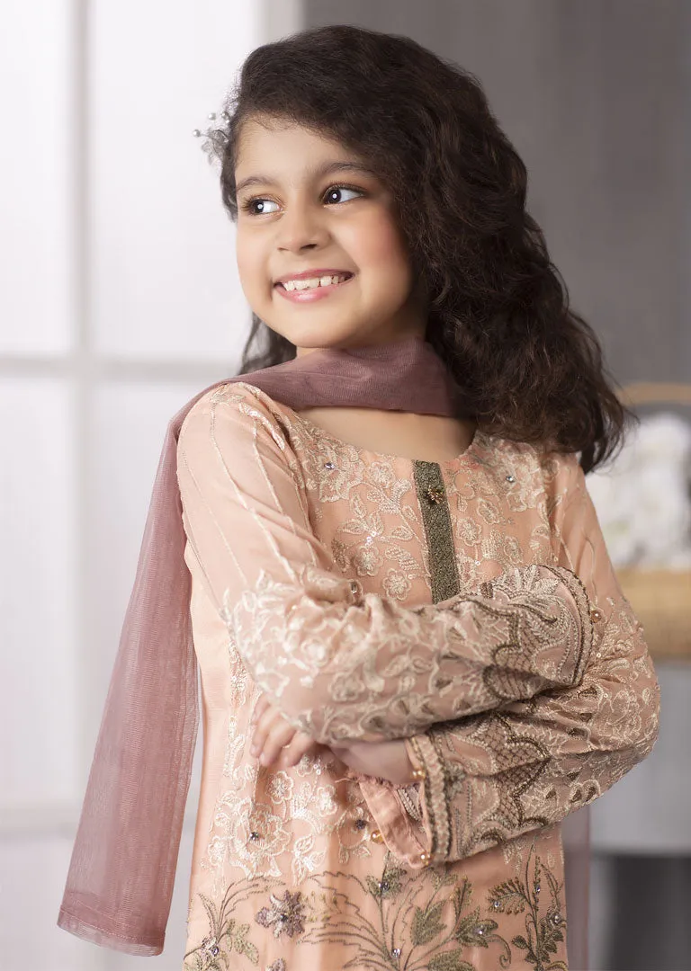 01 - Pink Jasmin - Simran Kids Designer Suit Readymade Collection Vol 4