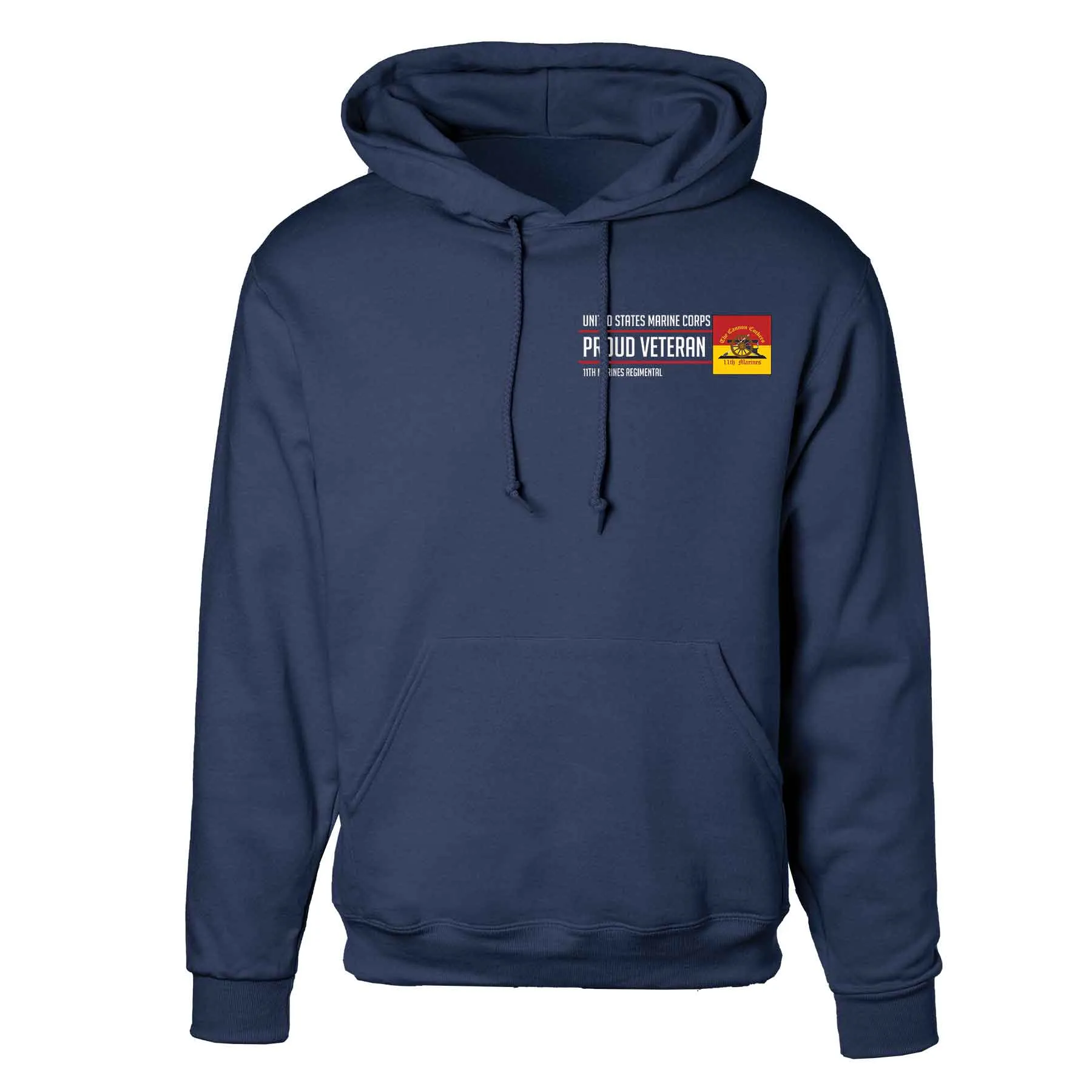 11th Marines Regimental Proud Veteran Hoodie