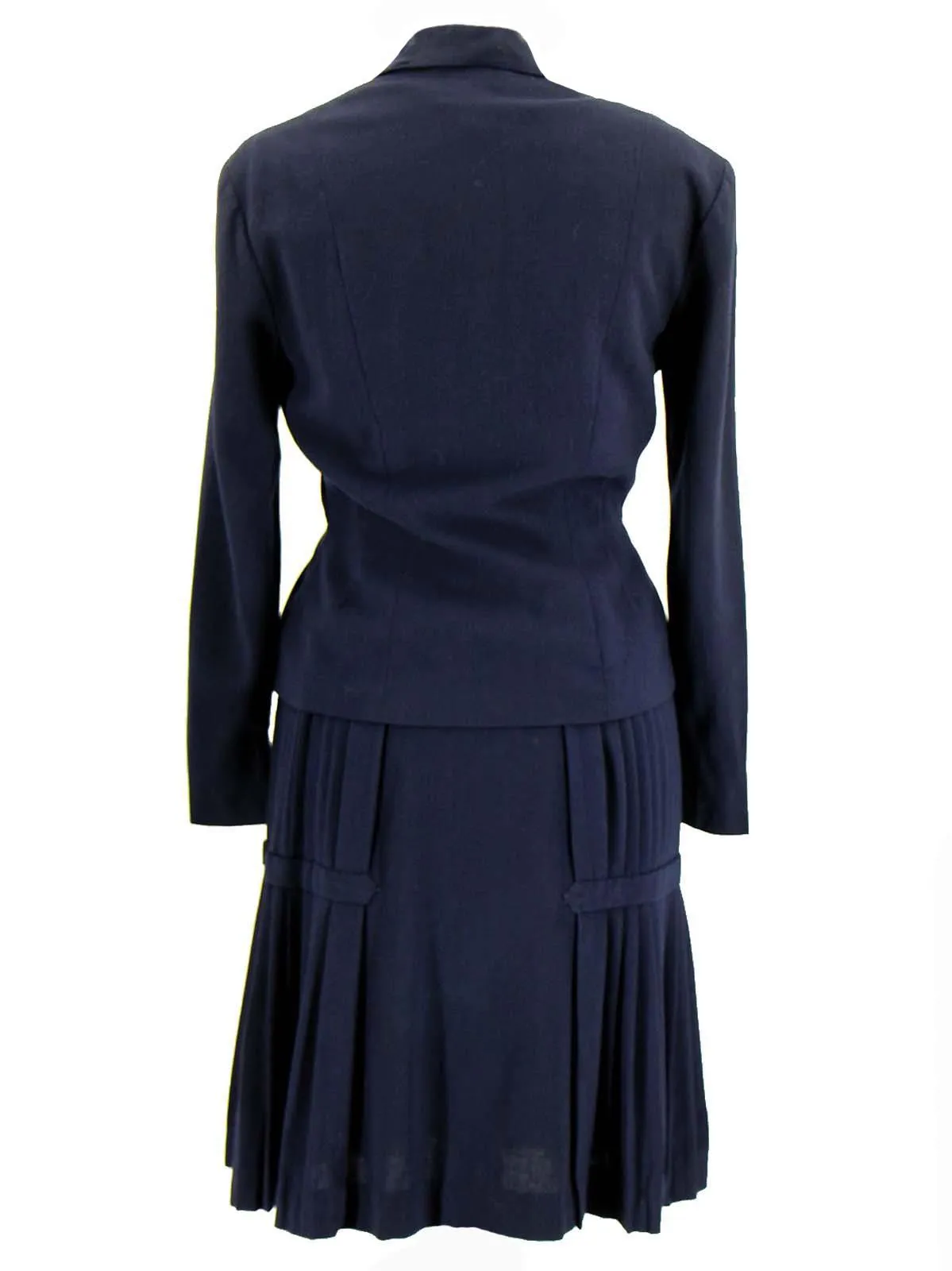 1940s Vintage Navy Blue Atrima Utility Dress Suit