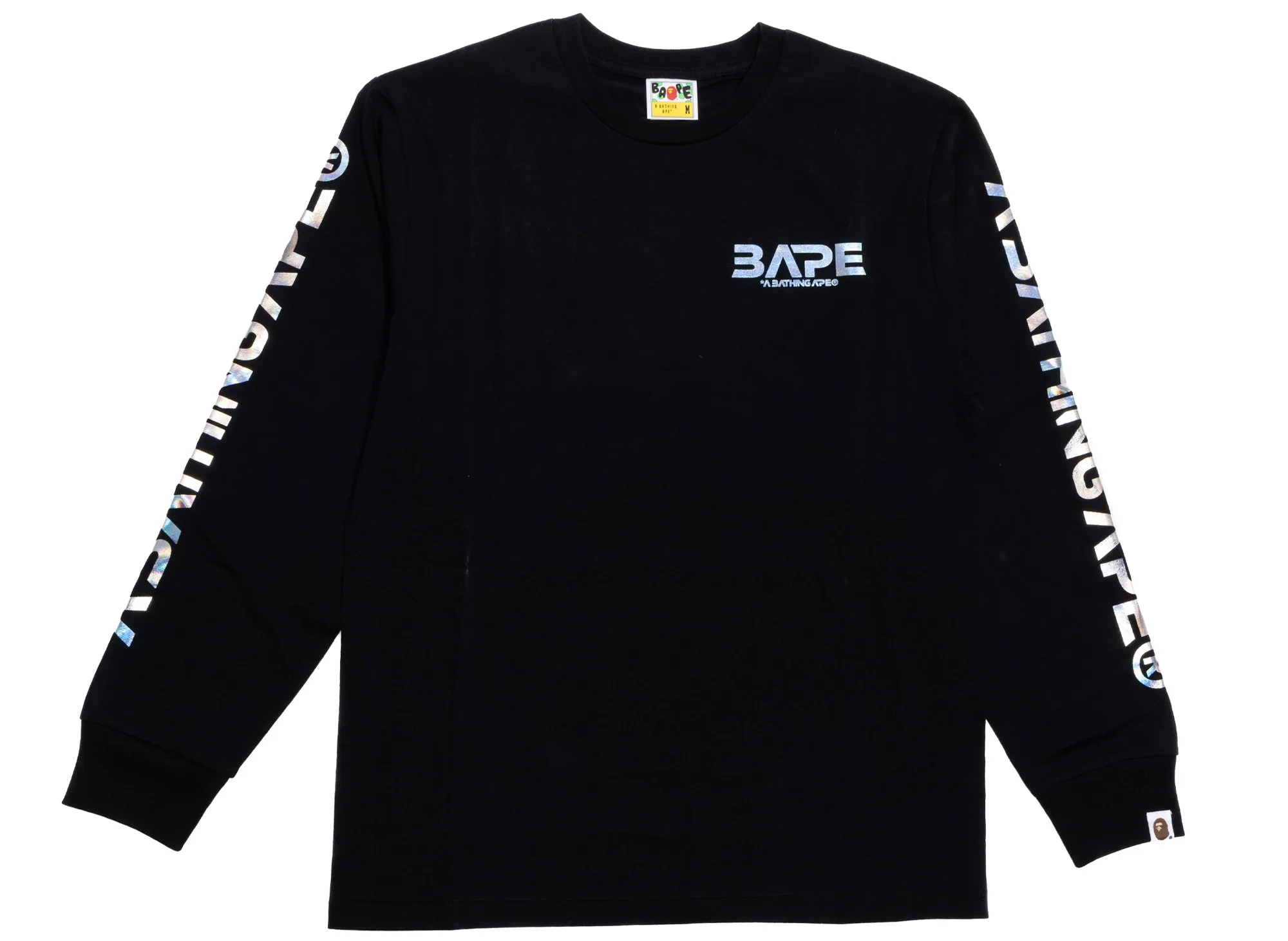 A Bathing Ape Moon Photo L/S Tee in Black