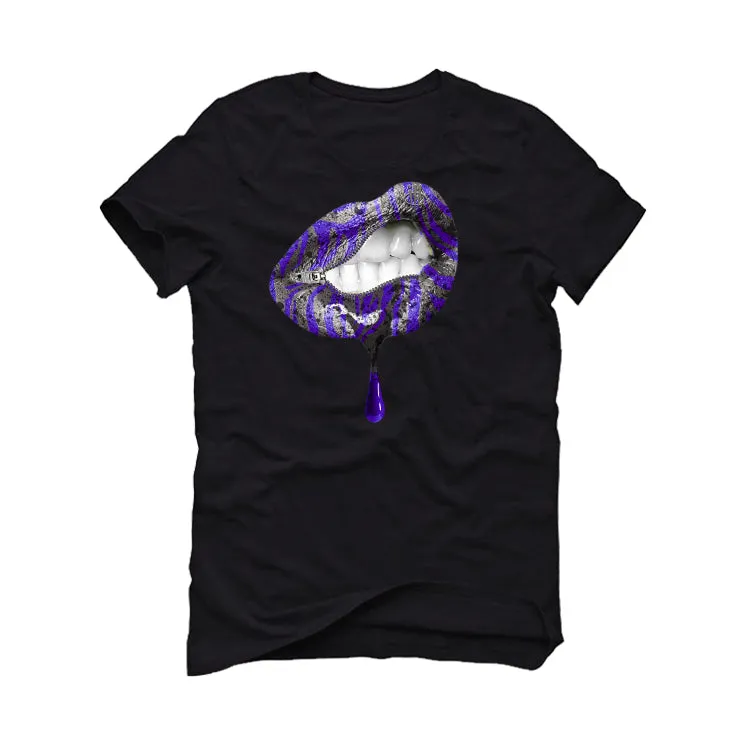 Air Jordan 3 "Dark Iris" Black T-Shirt (LIPS UNSEALED)