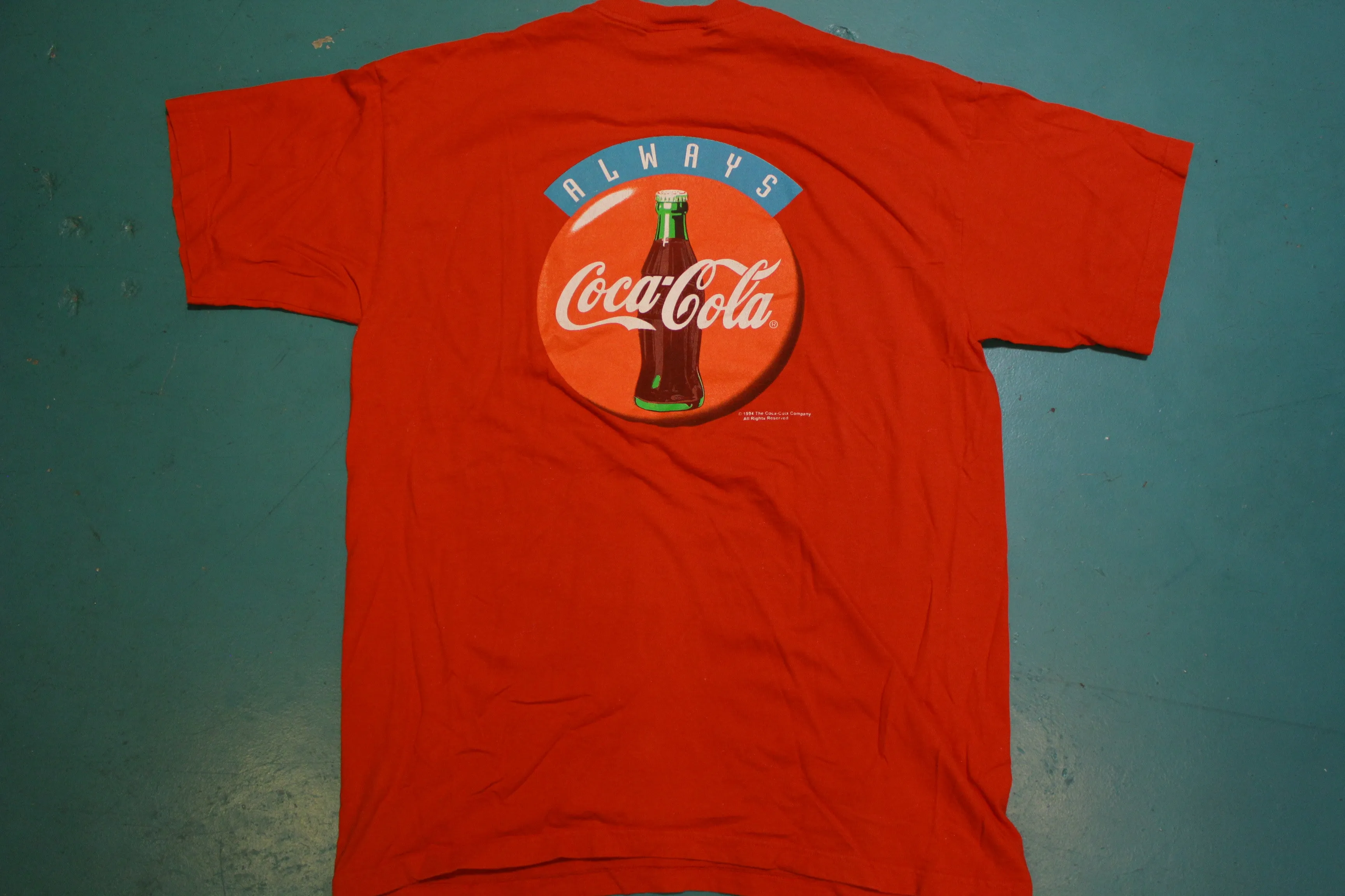 Always Coca-Cola 1994 Front and Back Graphic Vintage 90's T-shirt