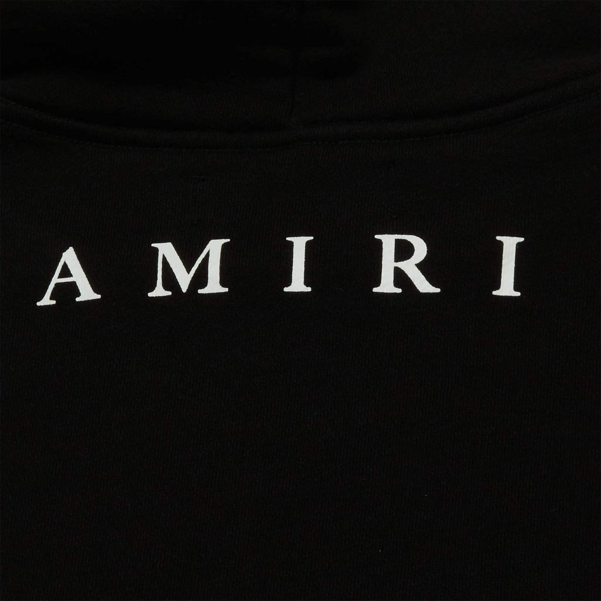 Amiri MA Bar Small Logo Hoodie Black