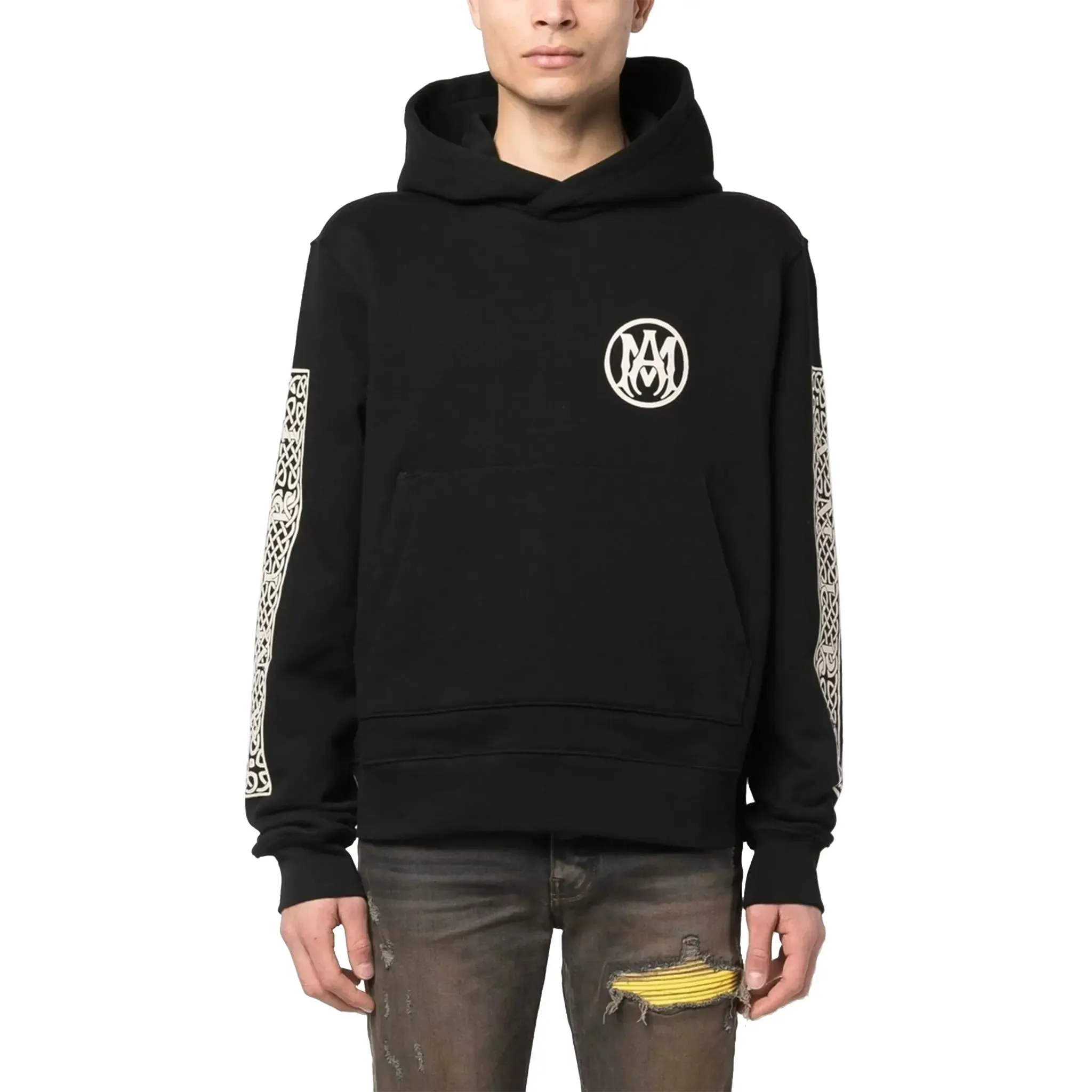 Amiri Black Ouija Board Graphic Hoodie - Stylish Streetwear with Unique Design