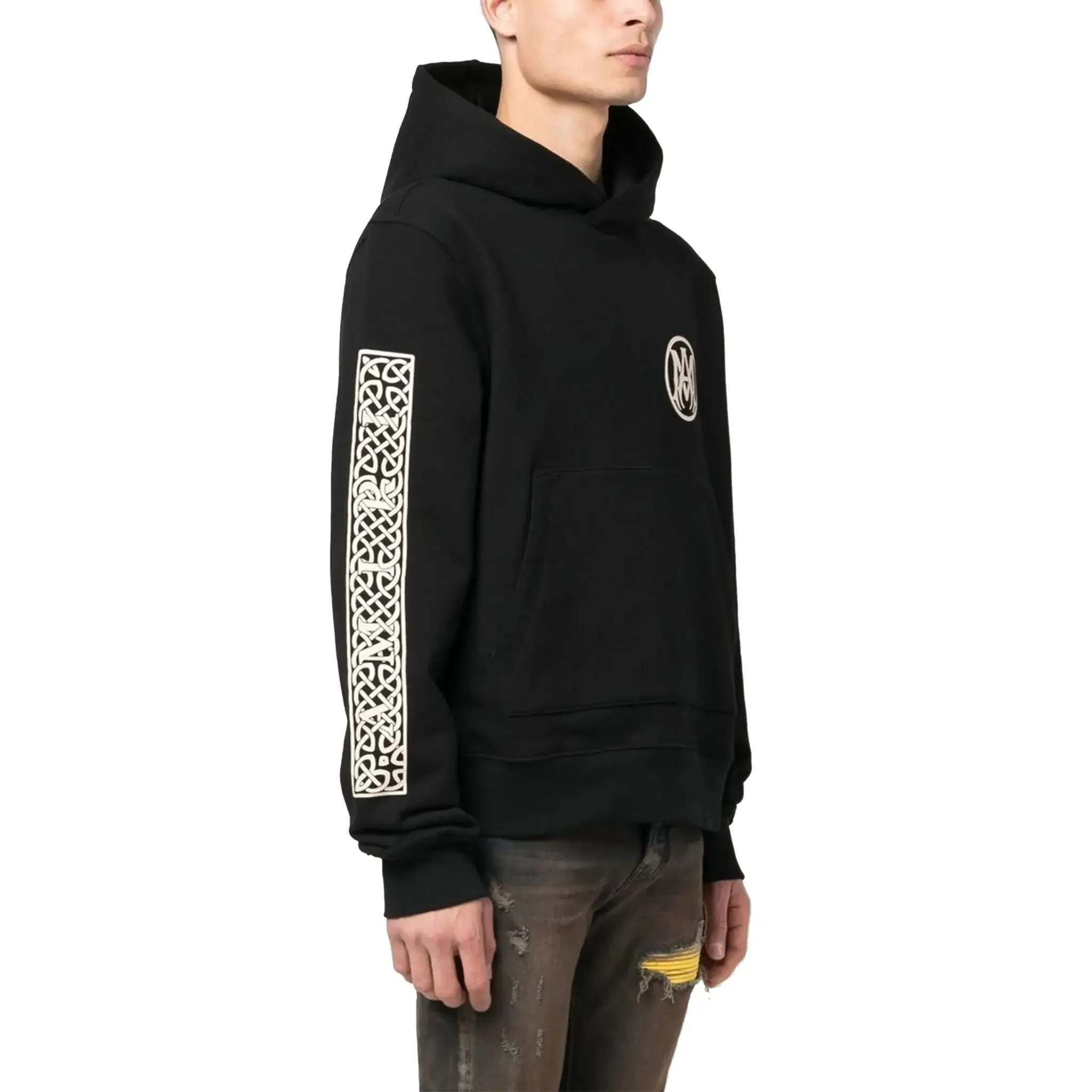 Amiri Black Ouija Board Graphic Hoodie - Stylish Streetwear with Unique Design