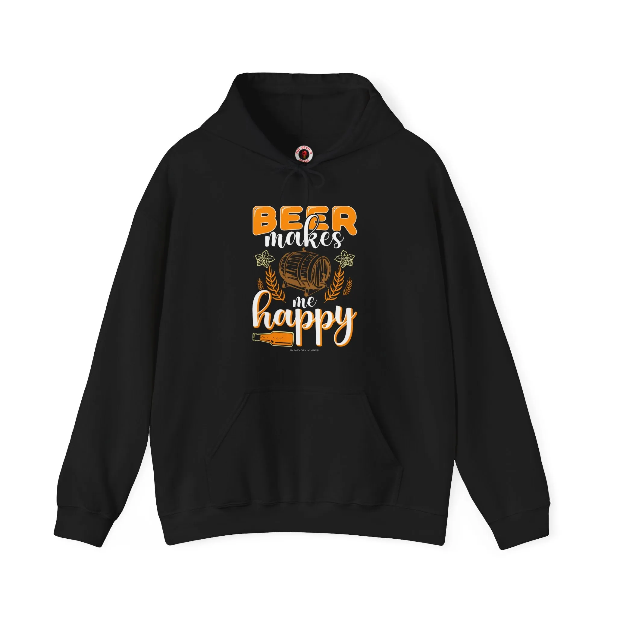 Beer Makes Me Happy Hooded Sweatshirt