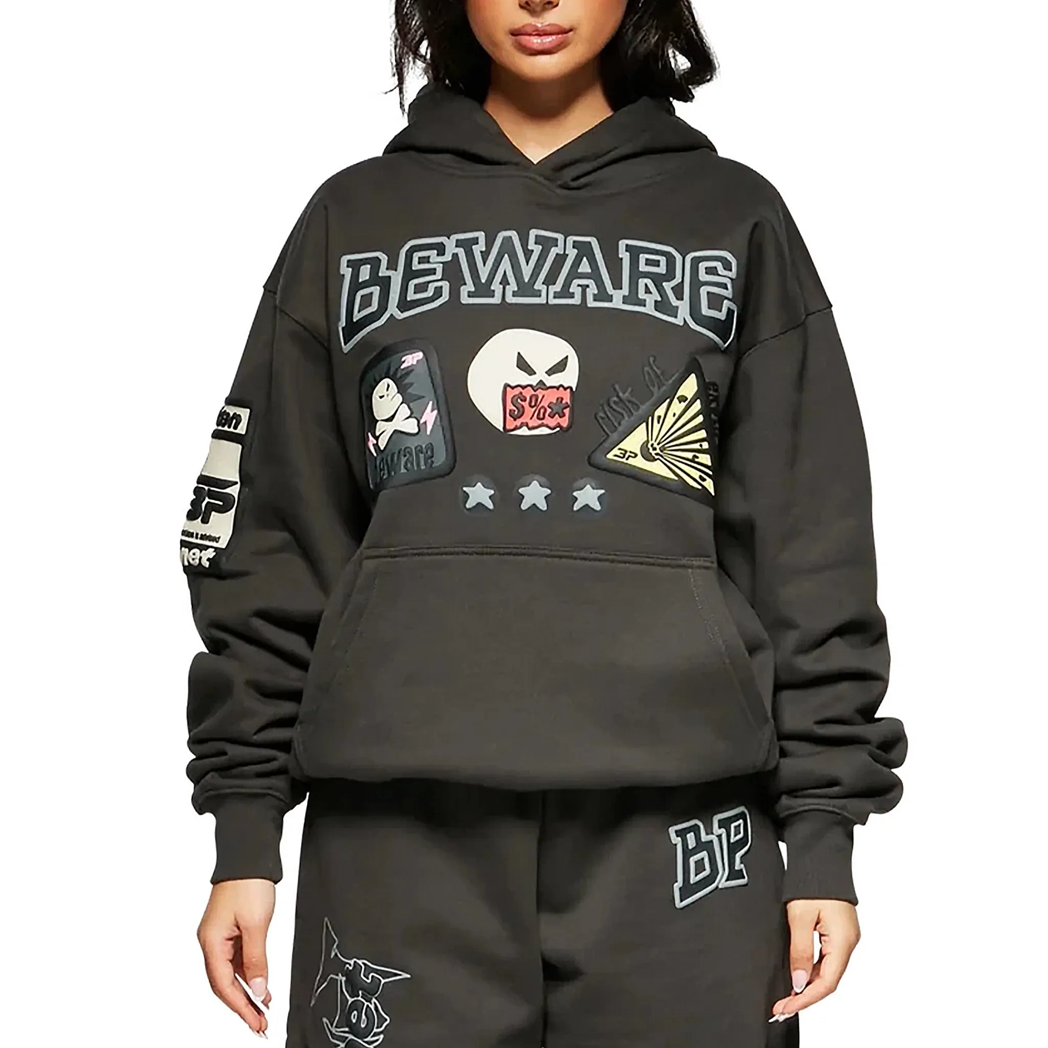 Broken Planet Beware Black Hoodie