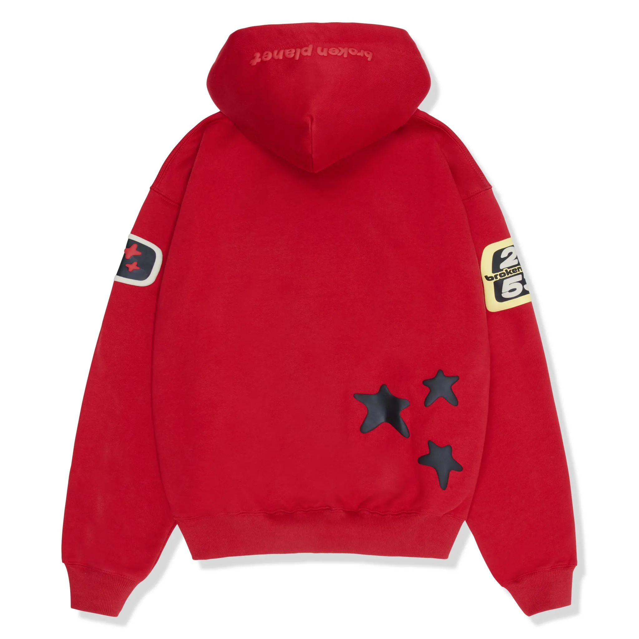 Broken Planet Brighter Days Are Ahead Ruby Red Hoodie