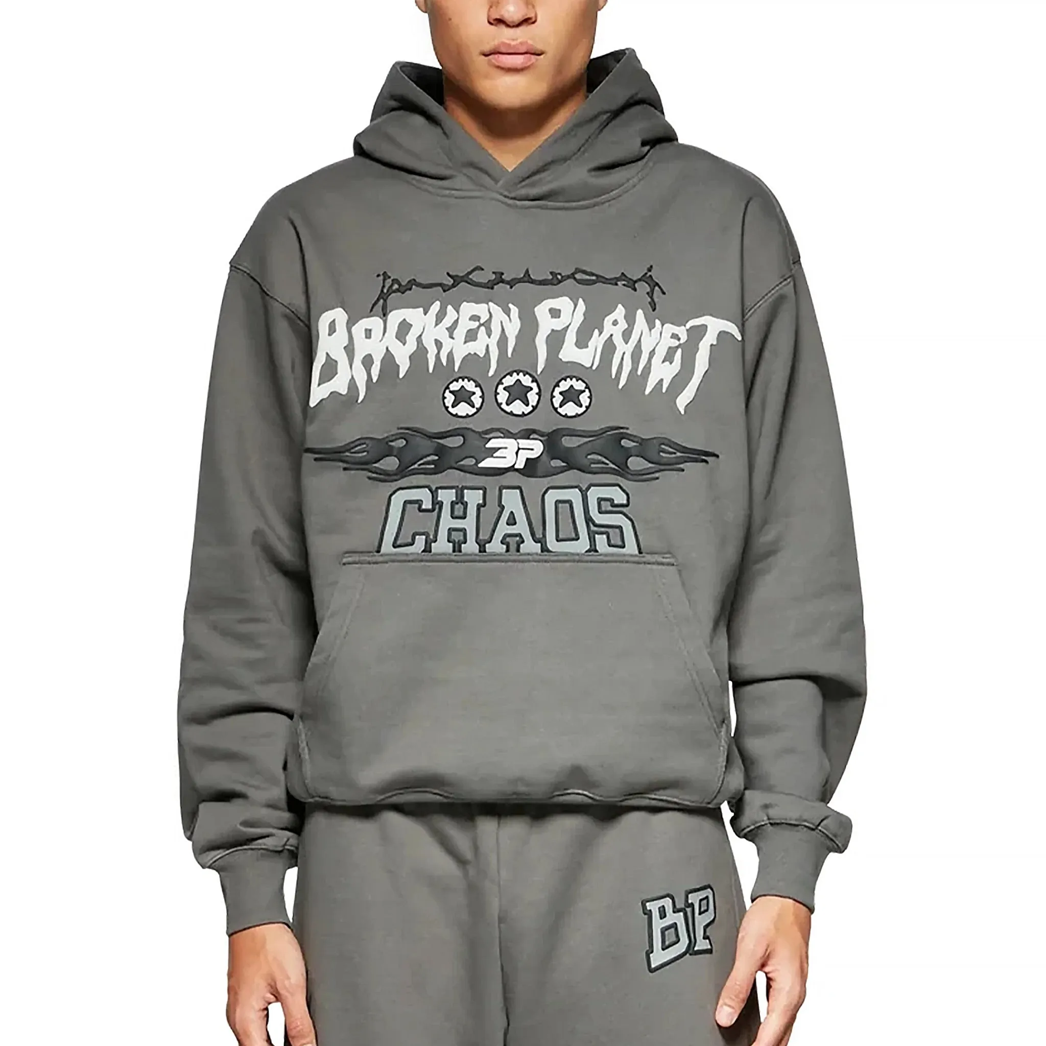 Broken Planet Chaos Gunmetal Grey Hoodie