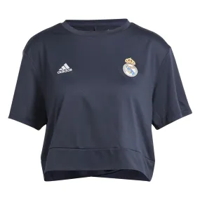 Camiseta Crop adidas Mujer 23/24 Azul Marino