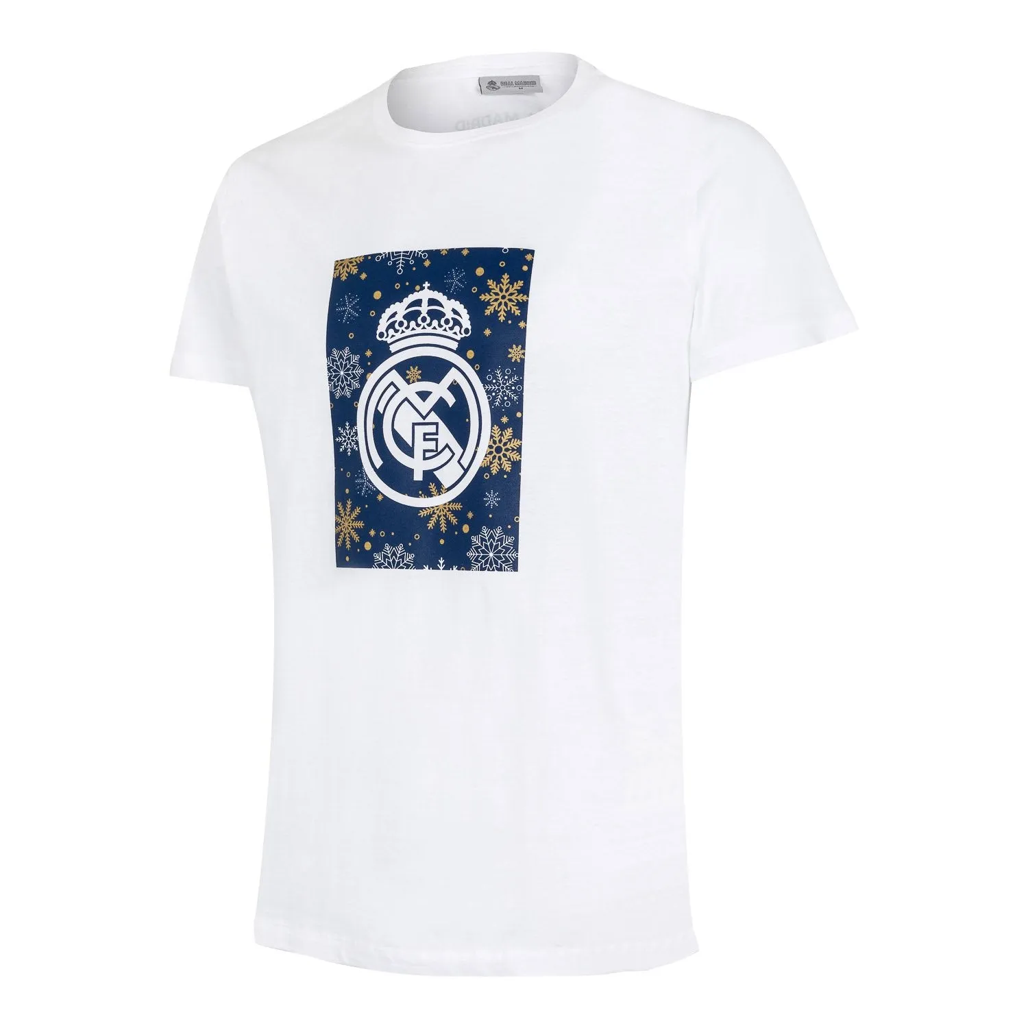 Camiseta Cuadrado Navidad Hombre Blanca