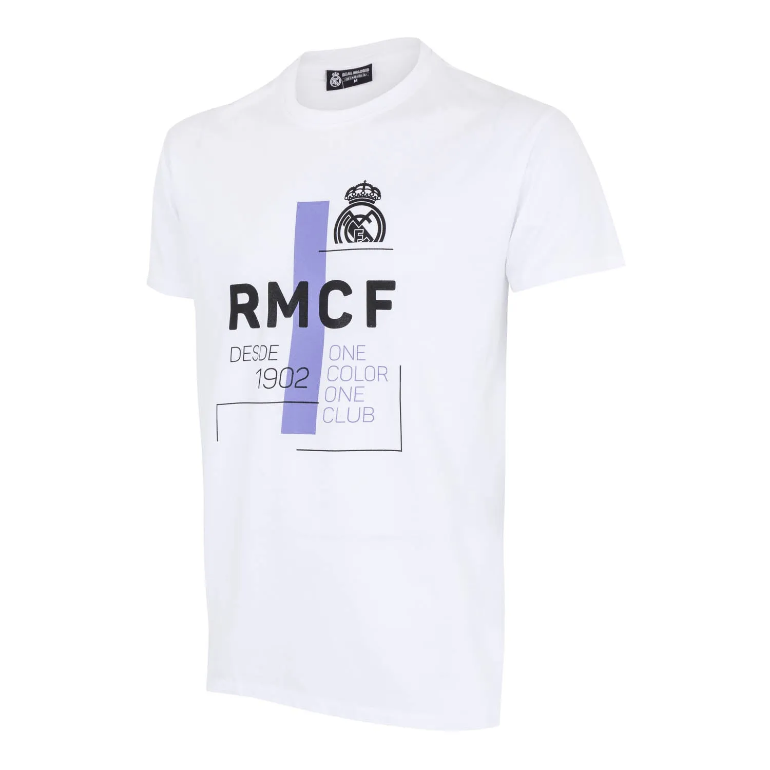 Camiseta Hombre RMCF Blanca/Morada