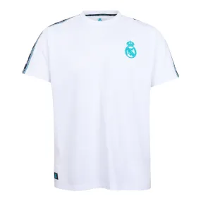 Camiseta Madrid Sky Cinta Escudo Hombre Blanco