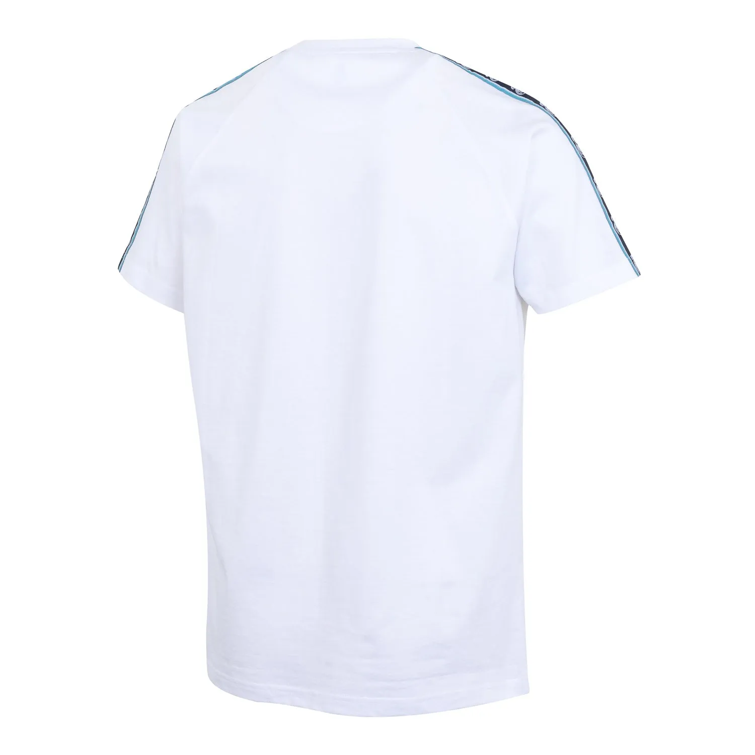 Camiseta Madrid Sky Cinta Escudo Hombre Blanco