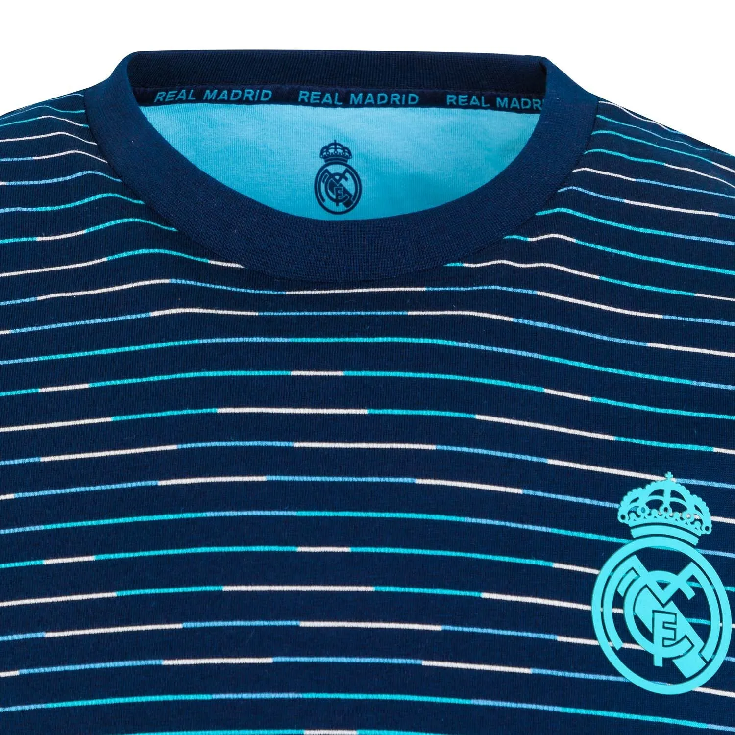 Camiseta Madrid Sky Rayas Hombre Azul