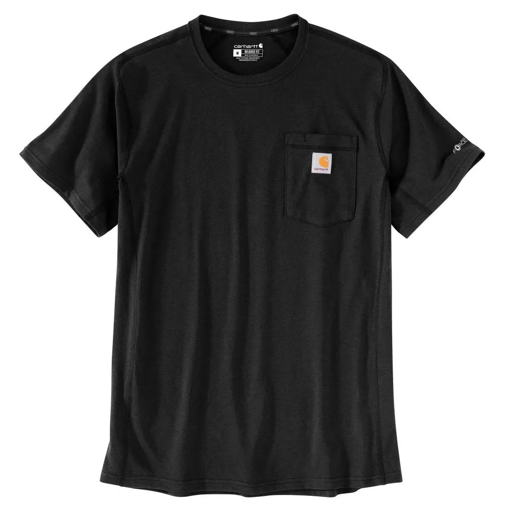 'Carhartt' Men's Force Relaxed Fit Midweight Pocket Tee - Black