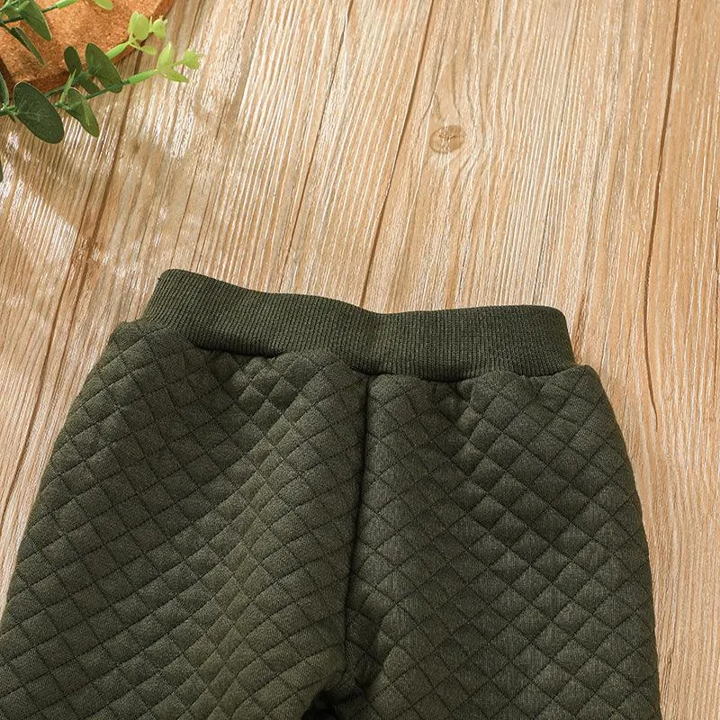 Children's Casual Long-sleeved Sweater two-piece Trousers