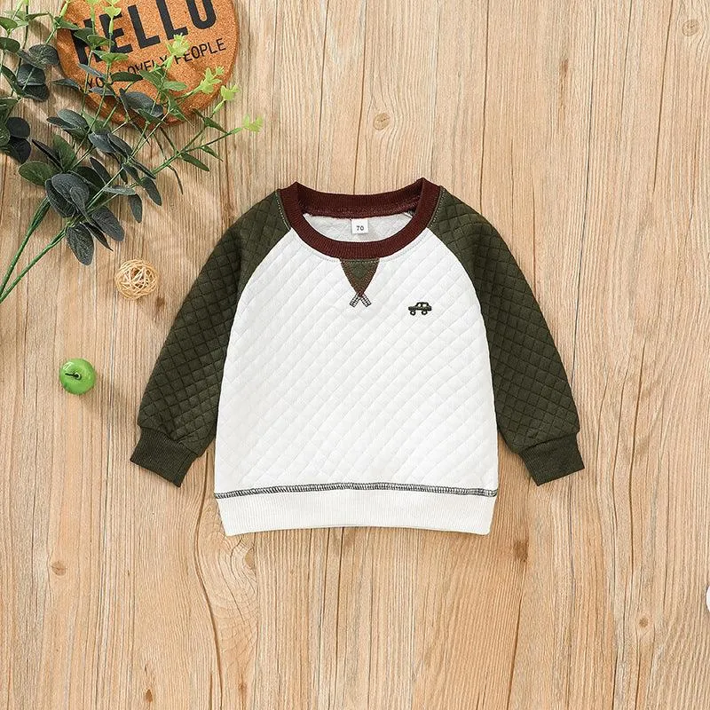 Children's Casual Long-sleeved Sweater two-piece Trousers