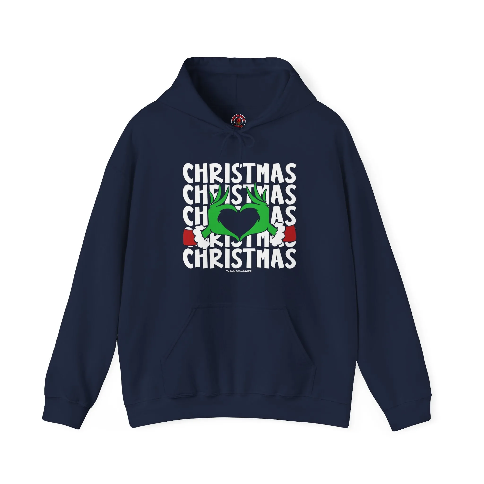 Christmas Heart Hooded Sweatshirt