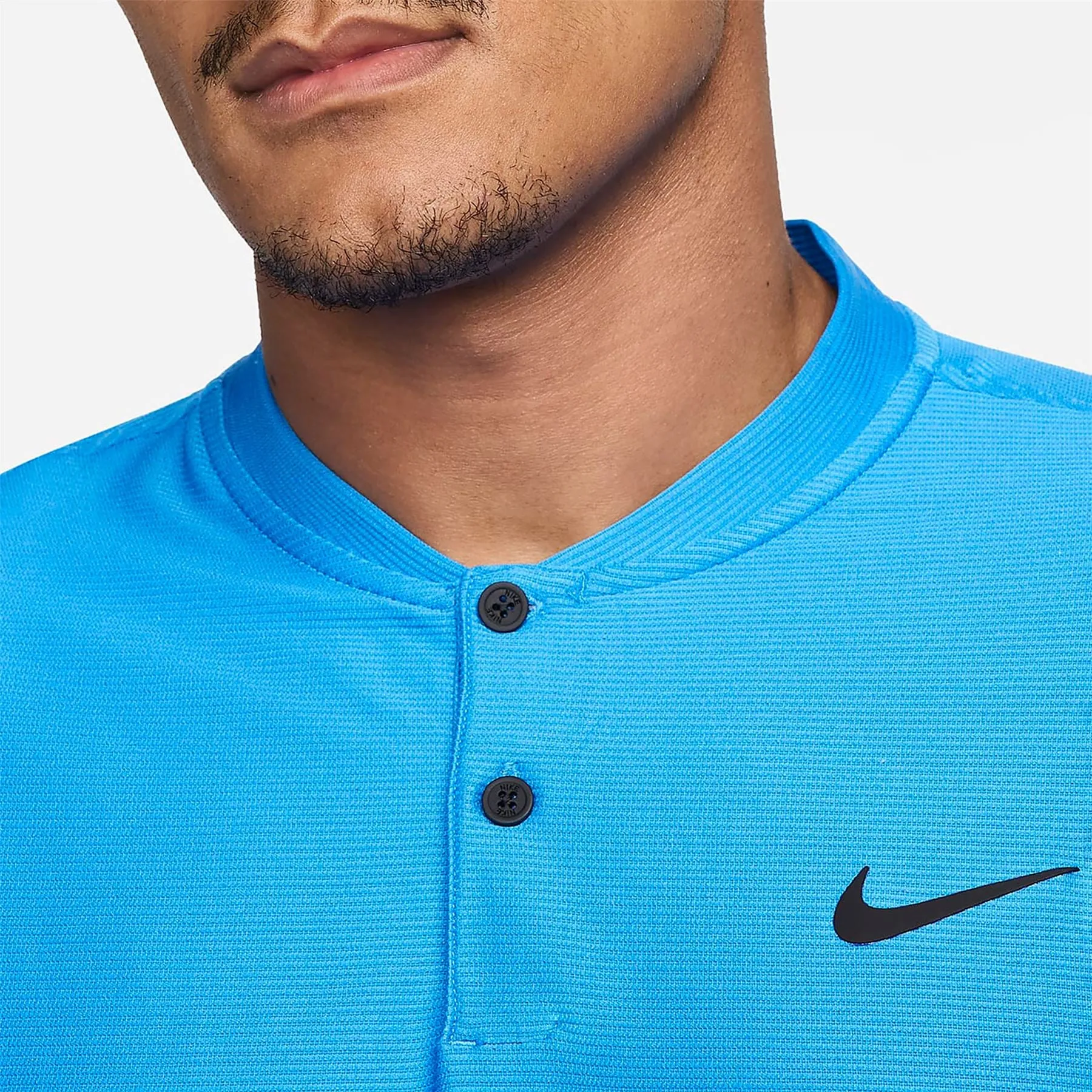 Dri-FIT Tour Texture Stripe Polo Photo Blue - SU24