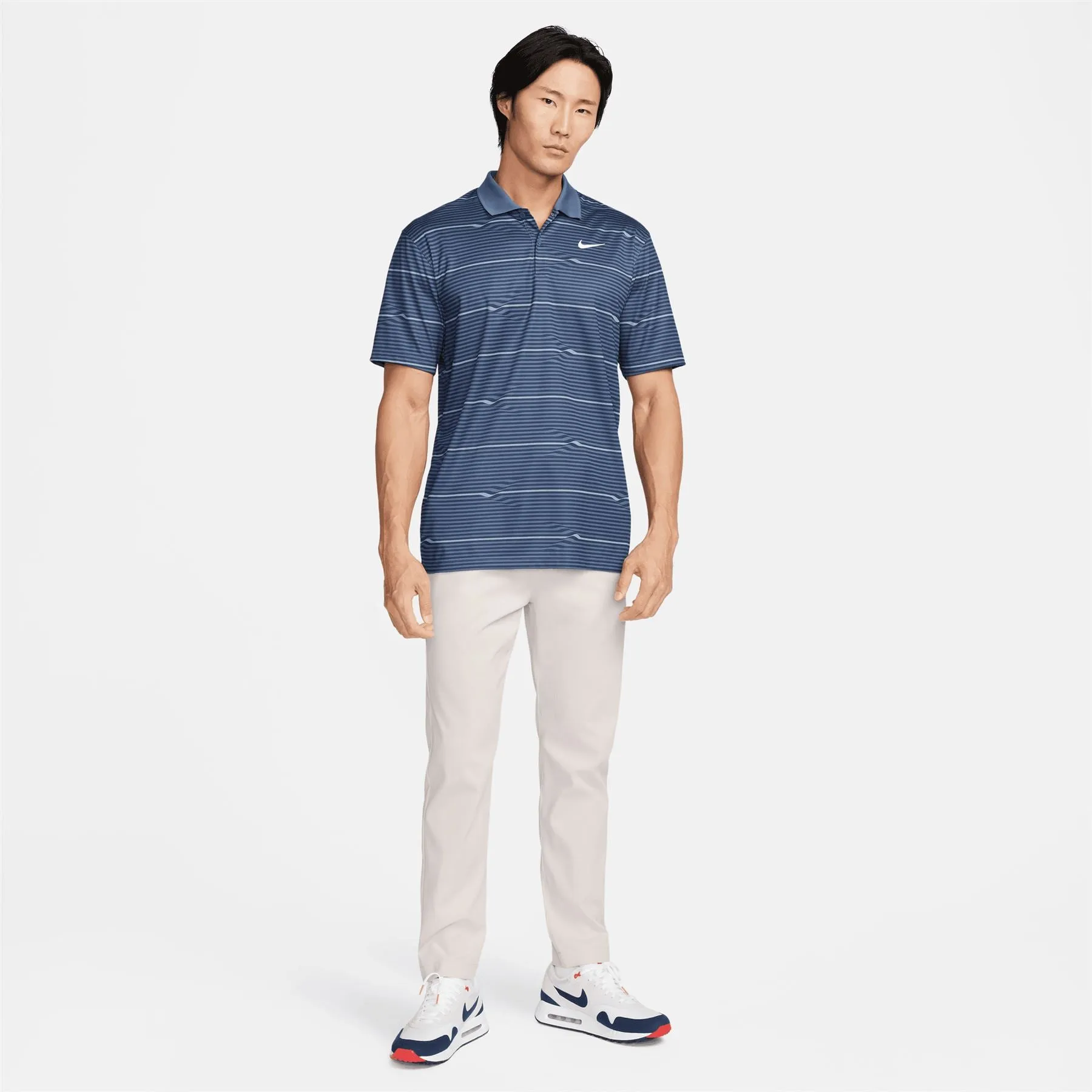 Dri-FIT Victory  Ripple Stripe Polo Midnight Navy - SS24