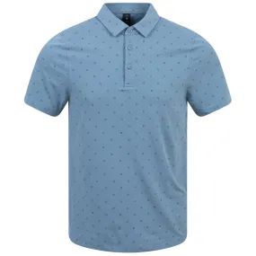 Evolution Stretch Print Polo Quad Dash/Utility Blue - SS24