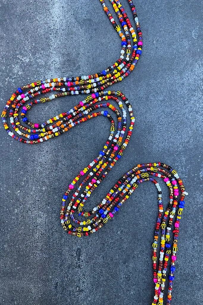 Extended Length 60 Inch Labadi Tie On Waist Beads