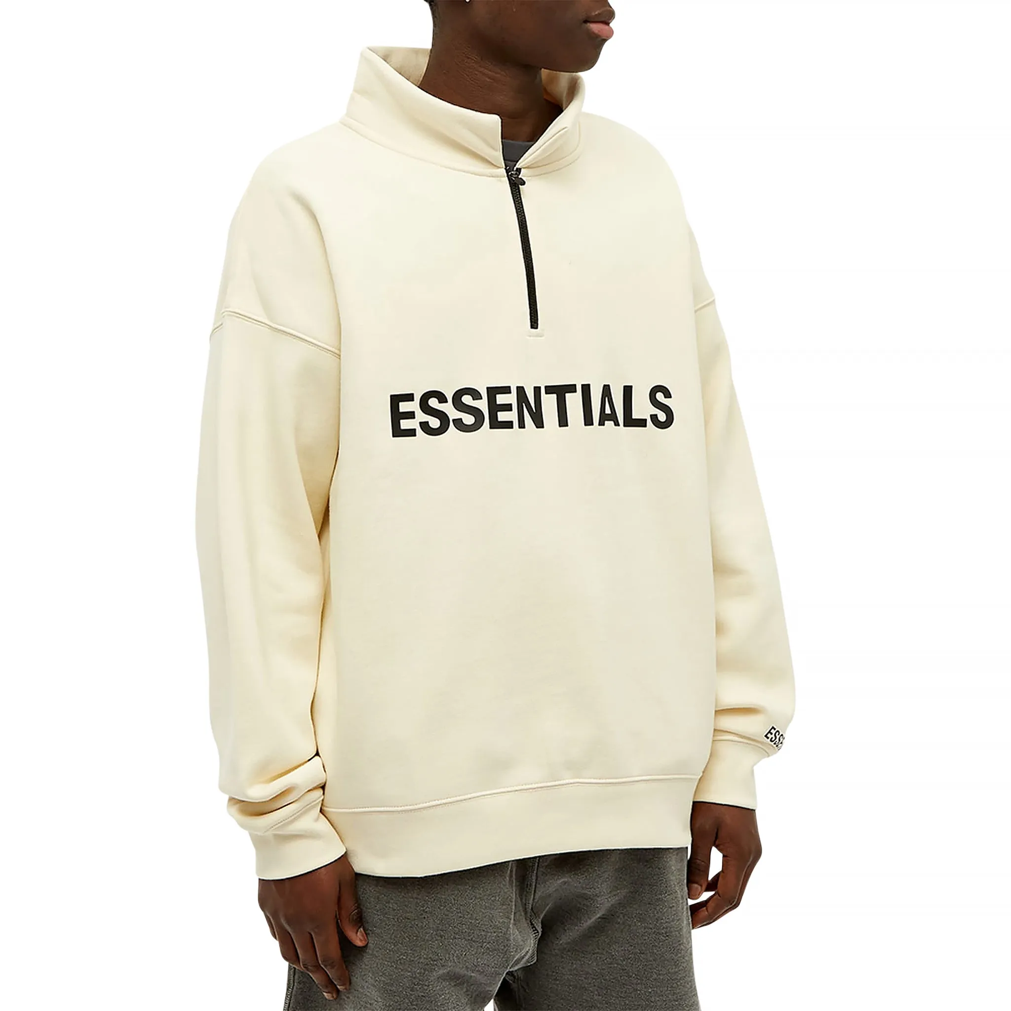 Fear Of God Essentials Buttercream Half Zip Sweatshirt