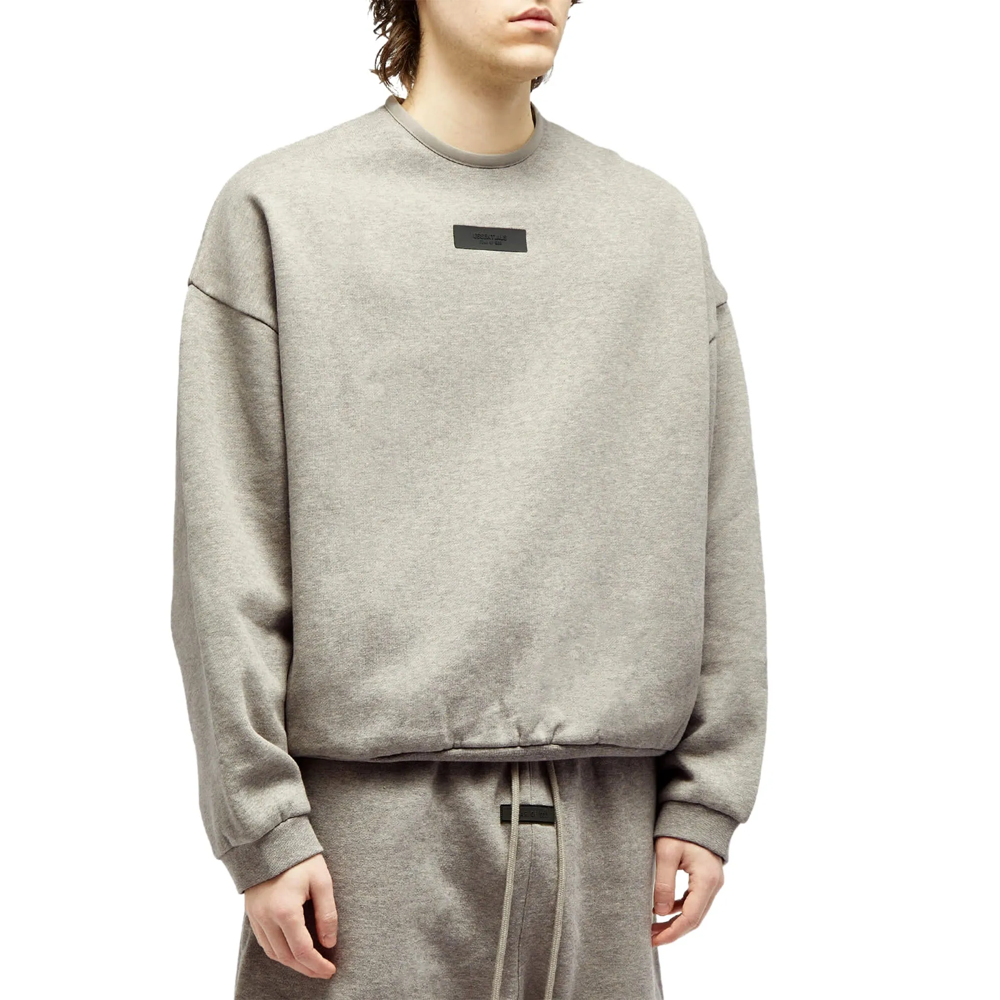 Fear Of God Essentials Dark Heather Oatmeal Crewneck (FW23)