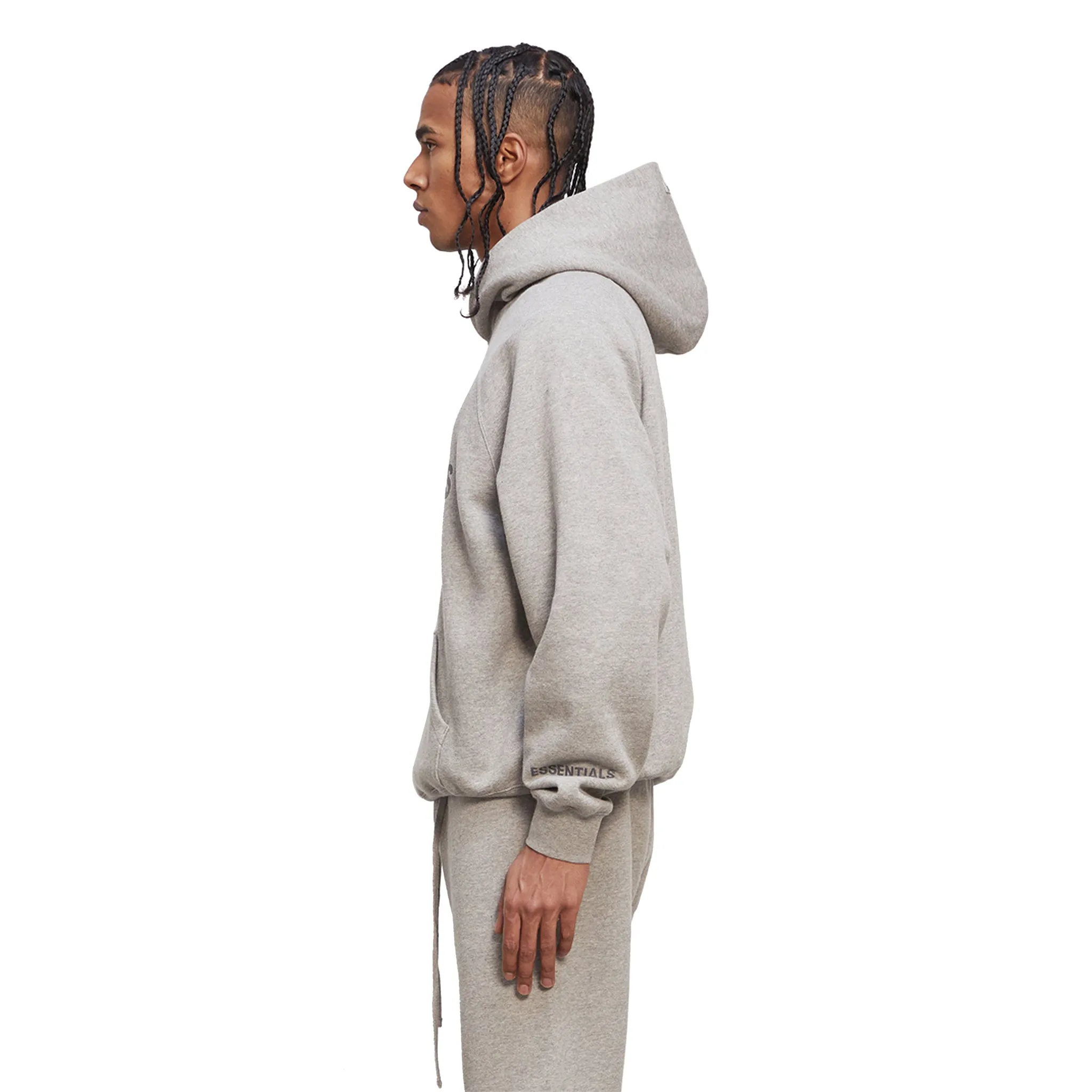 Fear Of God Essentials Heather Oatmeal Hoodie