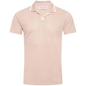 Felix Linen Pique Polo Seashell Pink - SS24