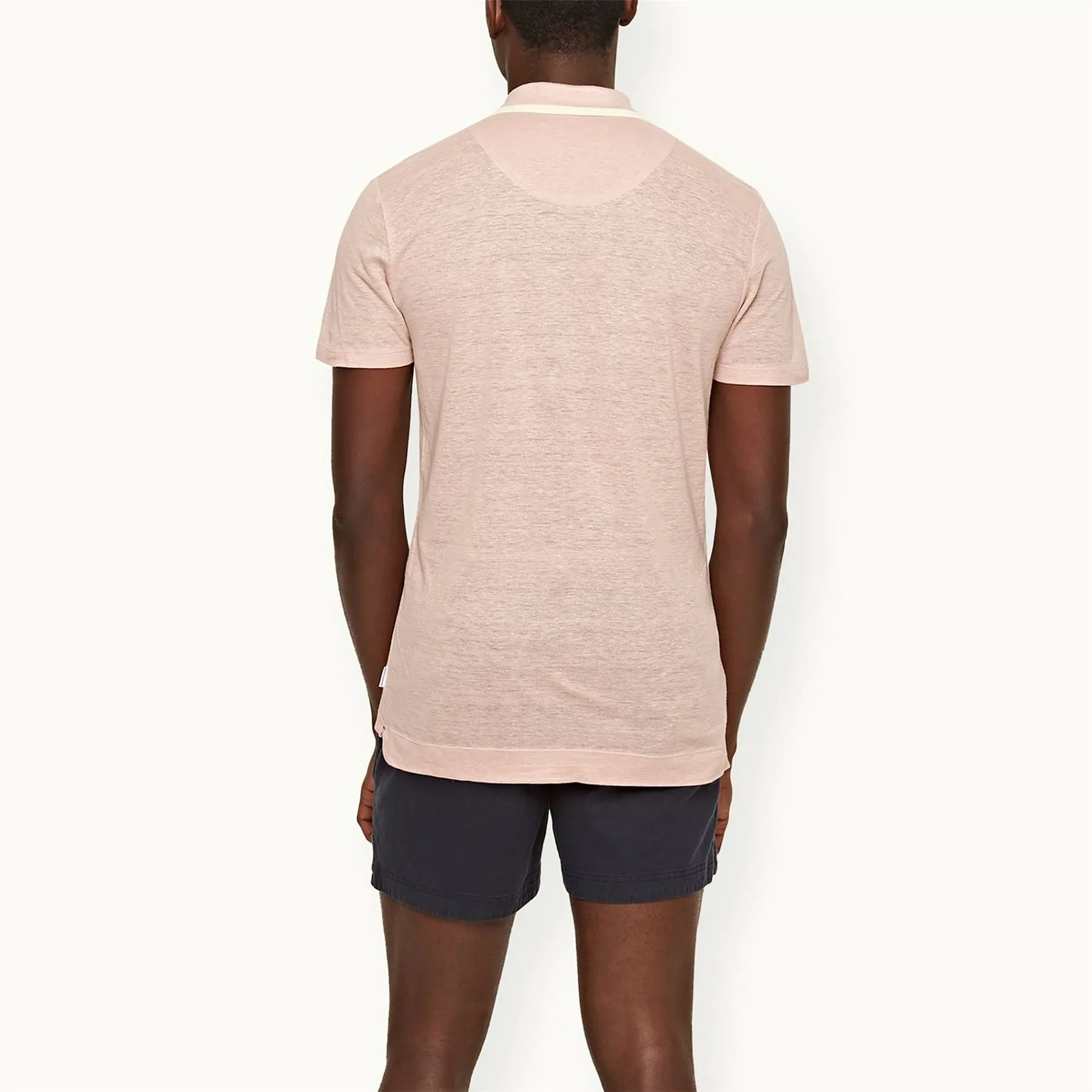 Felix Linen Pique Polo Seashell Pink - SS24