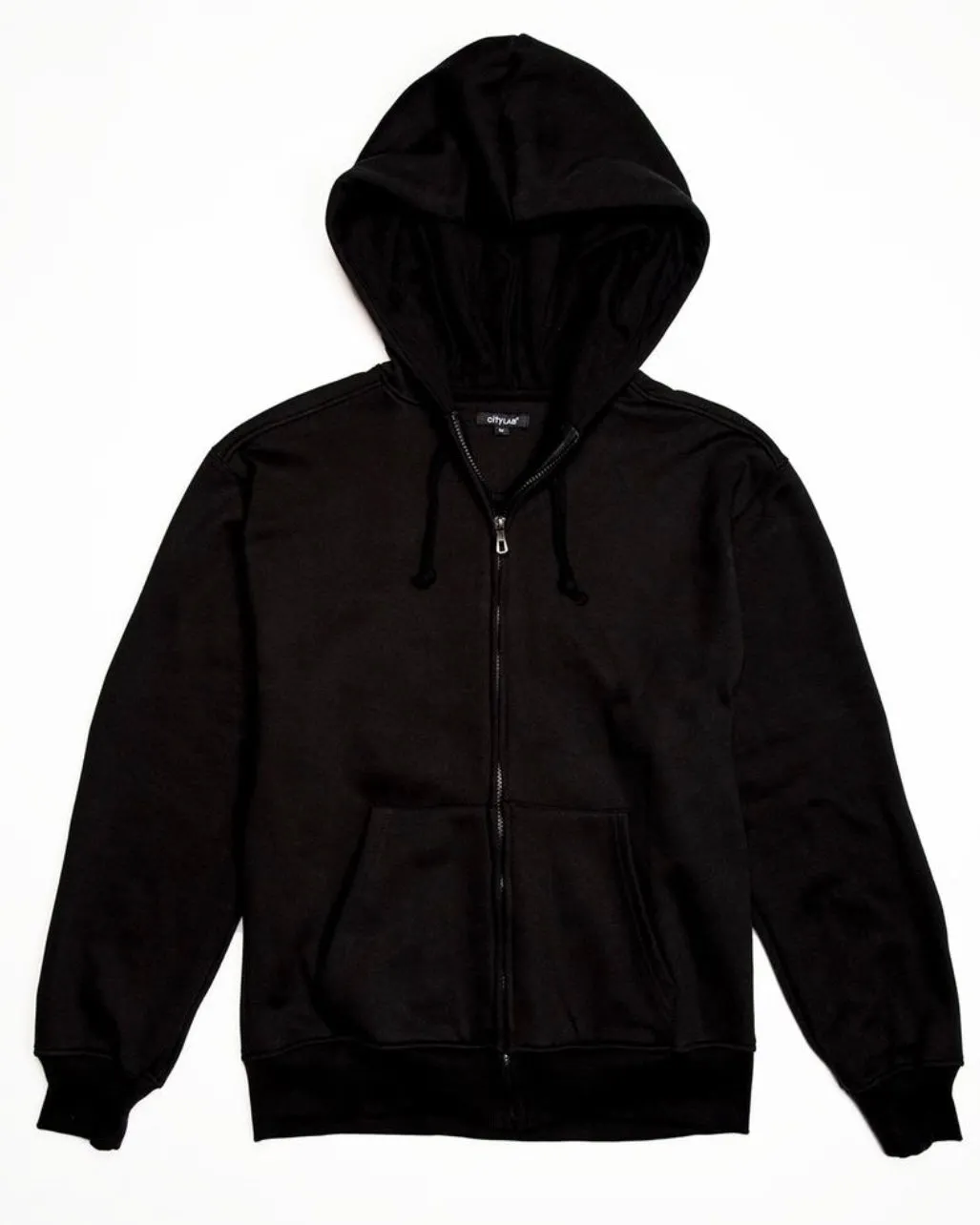 Full-Zip Solid Hoodie