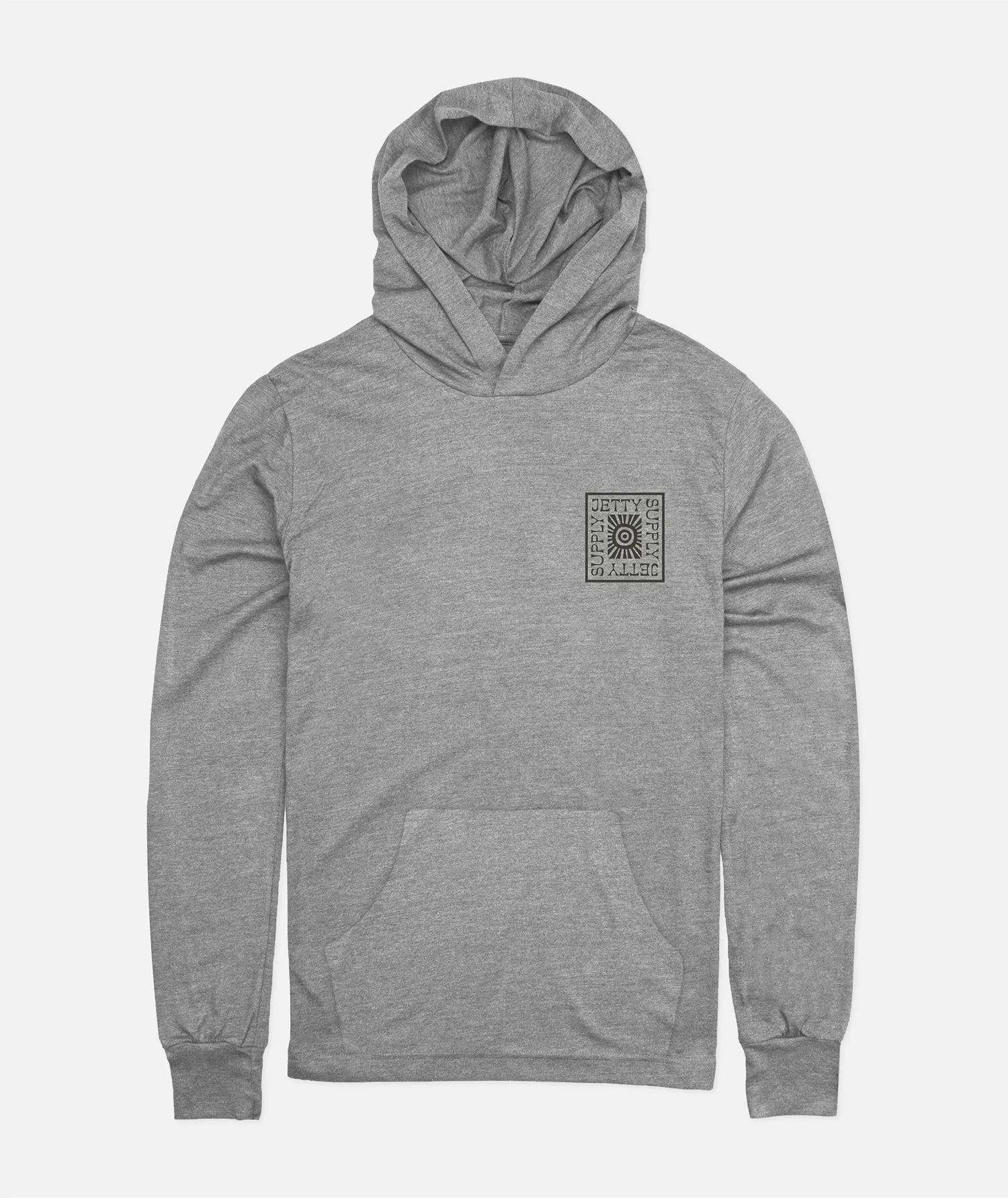 Glyph Hooded LST - Heather Grey