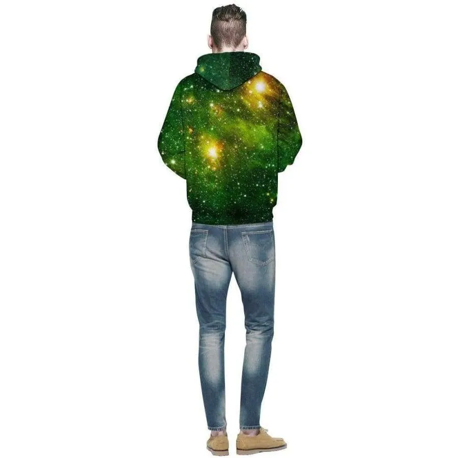 Green Galaxy - Overprint Hoody