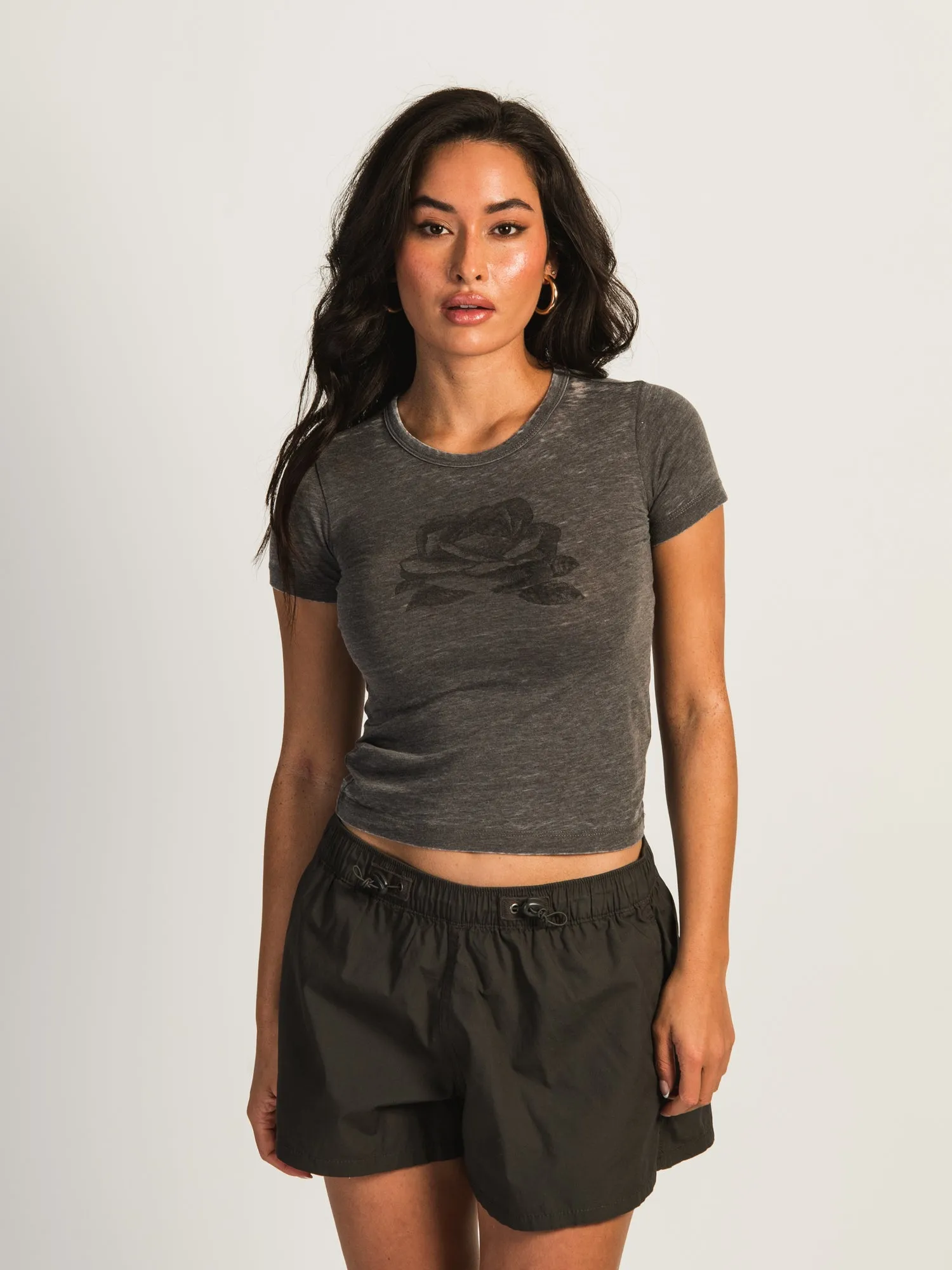 HARLOW STEVIE TEE - CHARCOAL