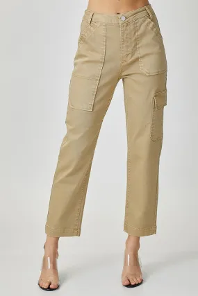 High Rise Cargo Boyfriend Pant