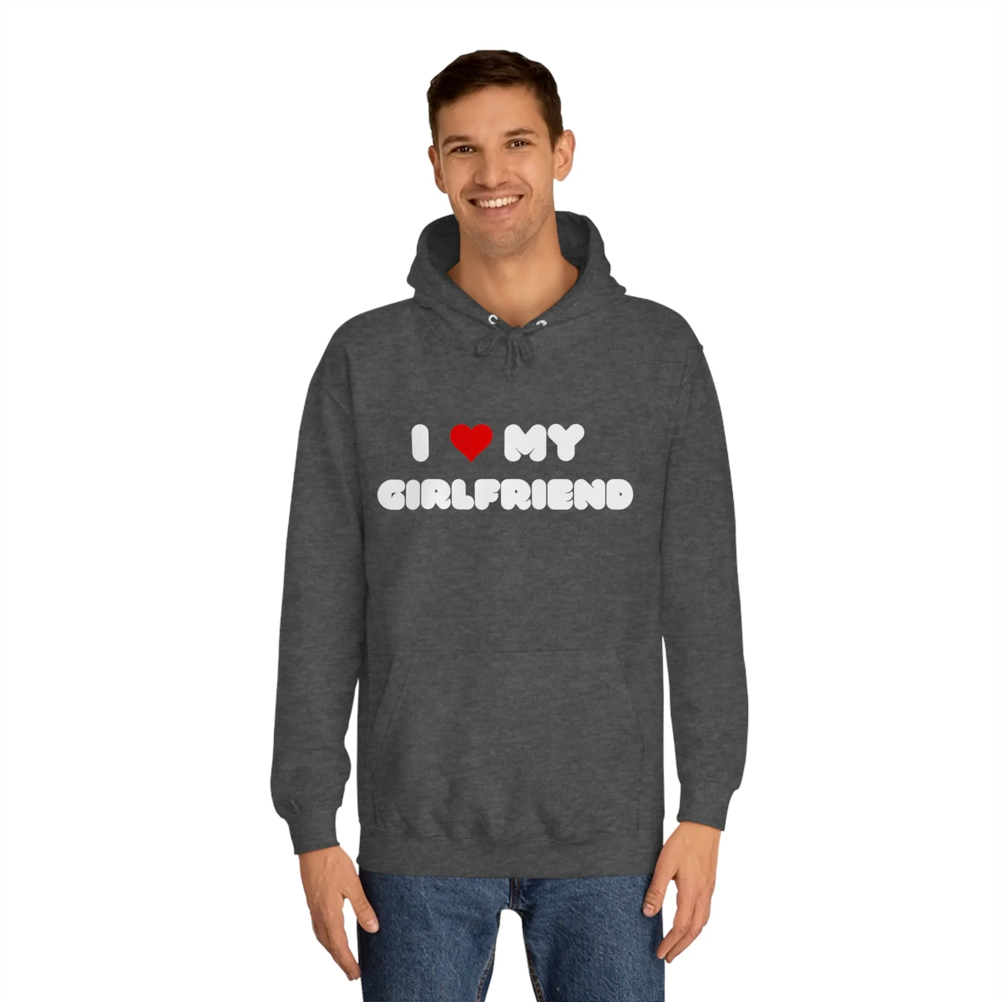 I love my girlfriend - Men's Hoodie