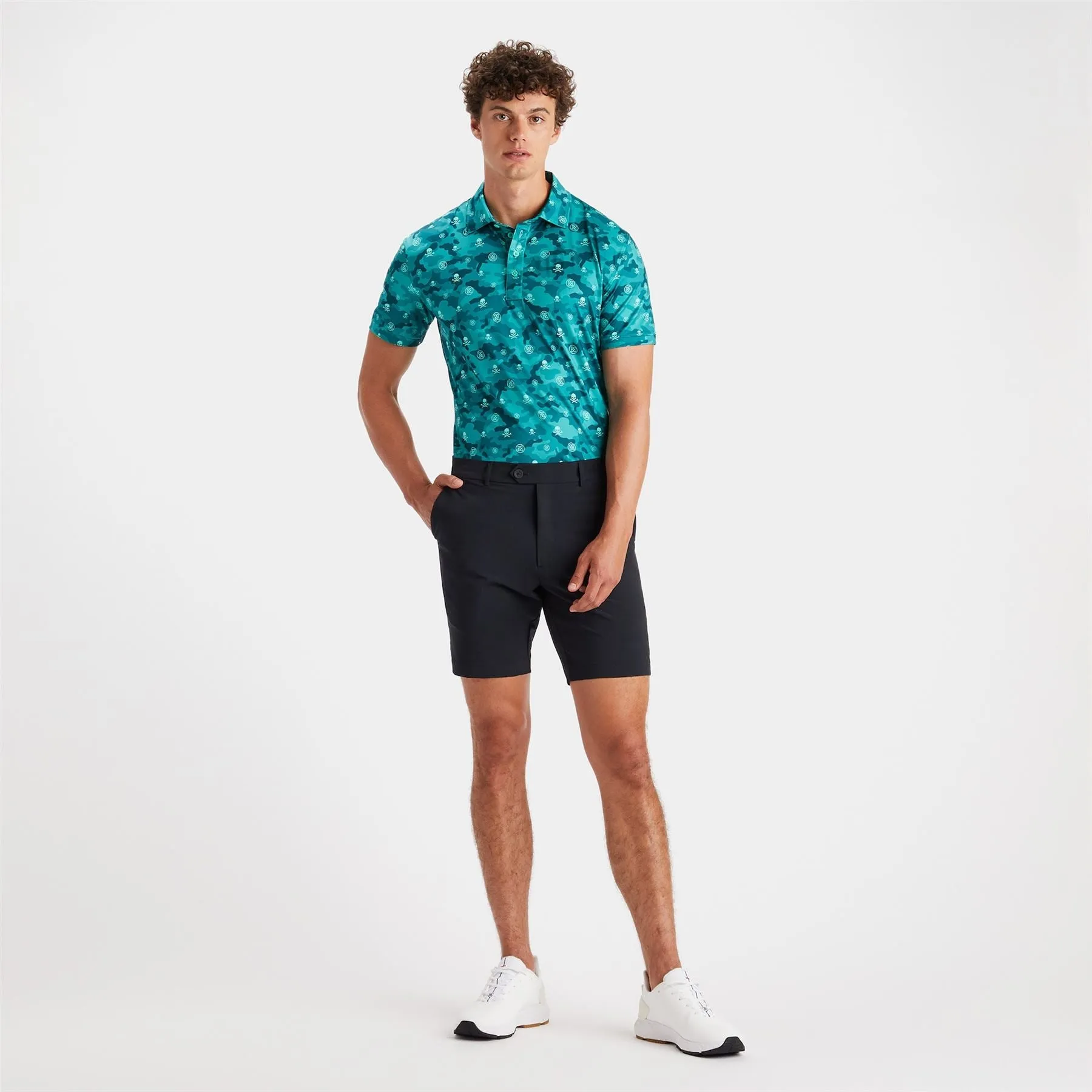 Icon Camo Tech Jersey Slim Fit Polo Lotus - SS23