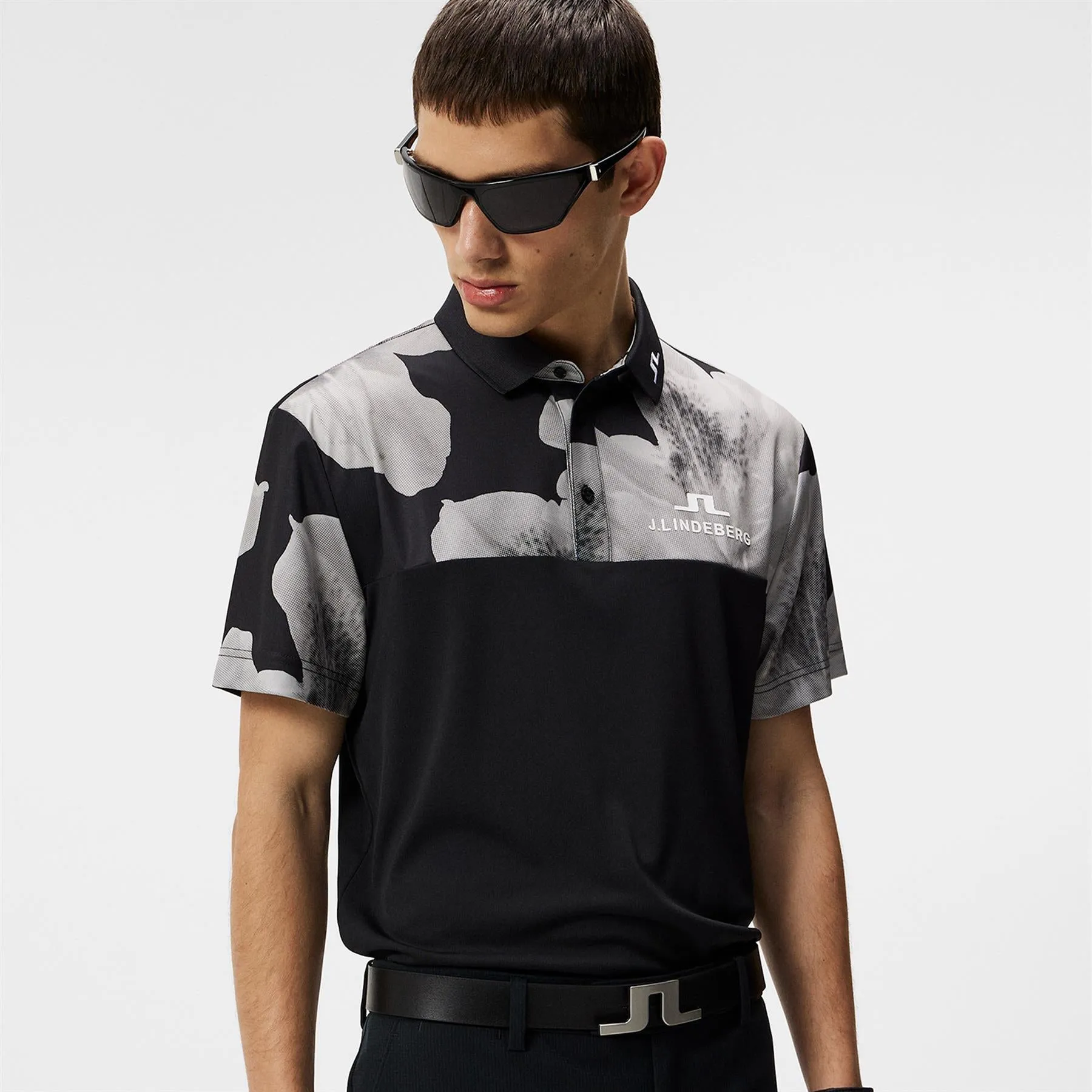 Jeff Regular Fit TX Jersey Tour Polo Black - SS24