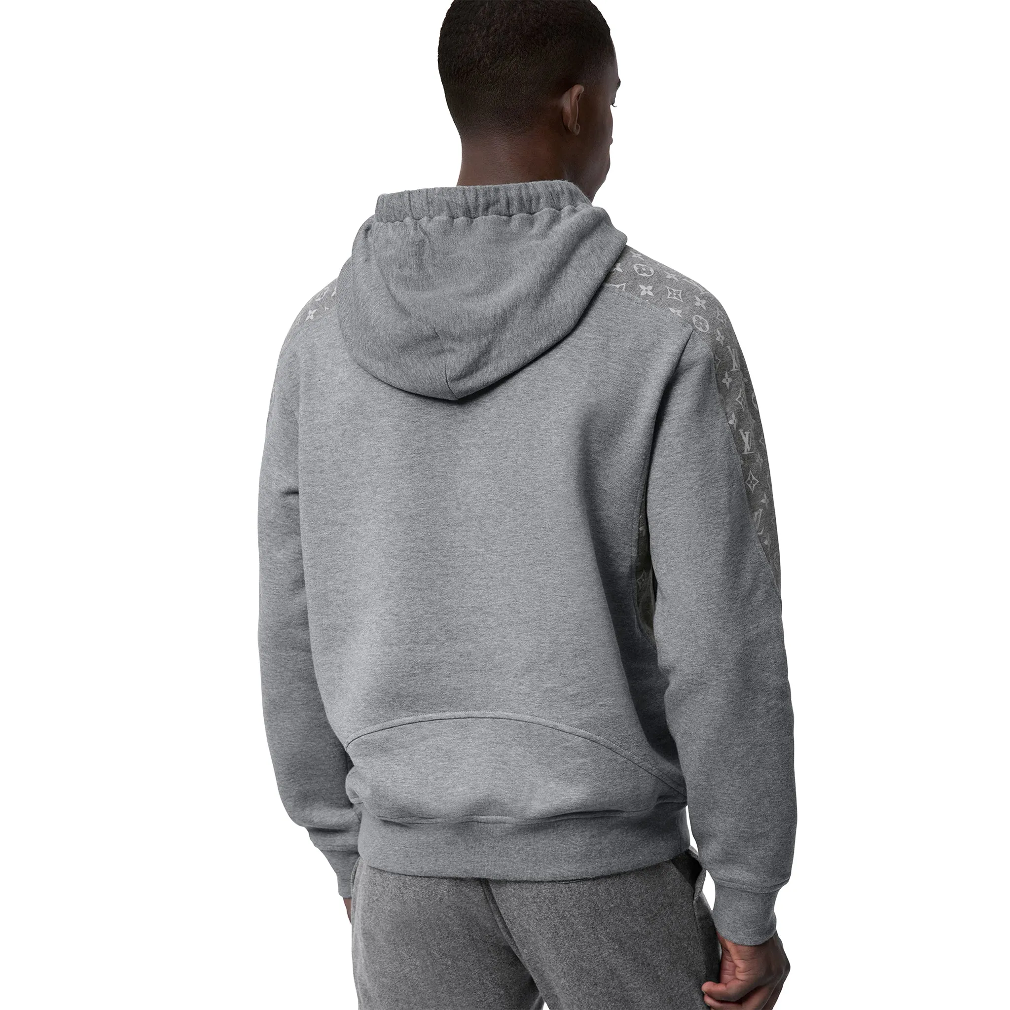 Louis Vuitton LV Monogram Circle Cut Grey Hoodie