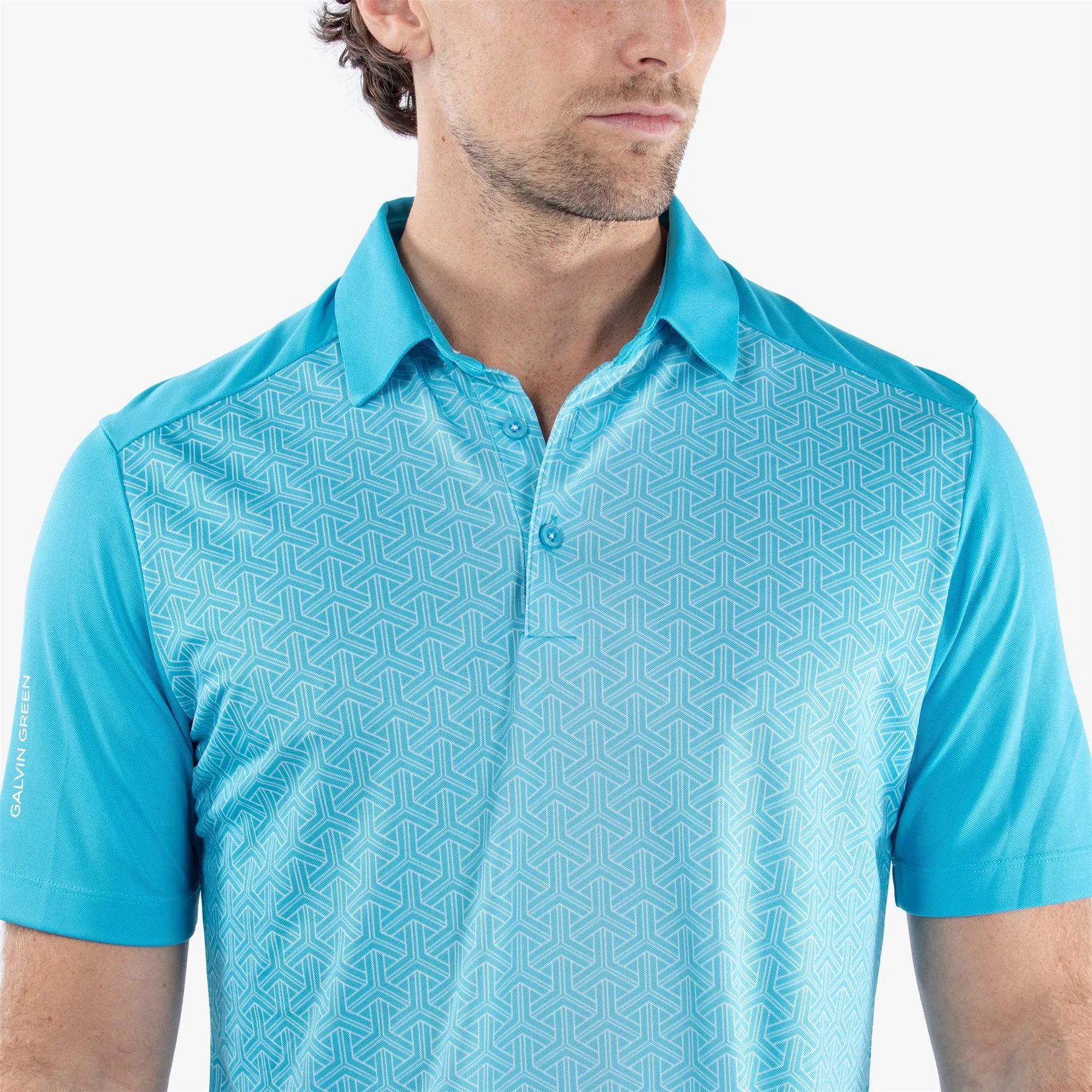 Mile Ventil8  Polo Aqua/White - SS24