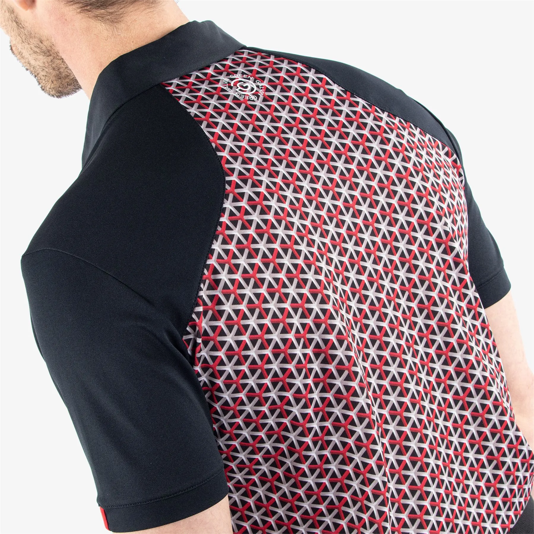 Mio Ventil8  Printed Polo Red/Black - SS24