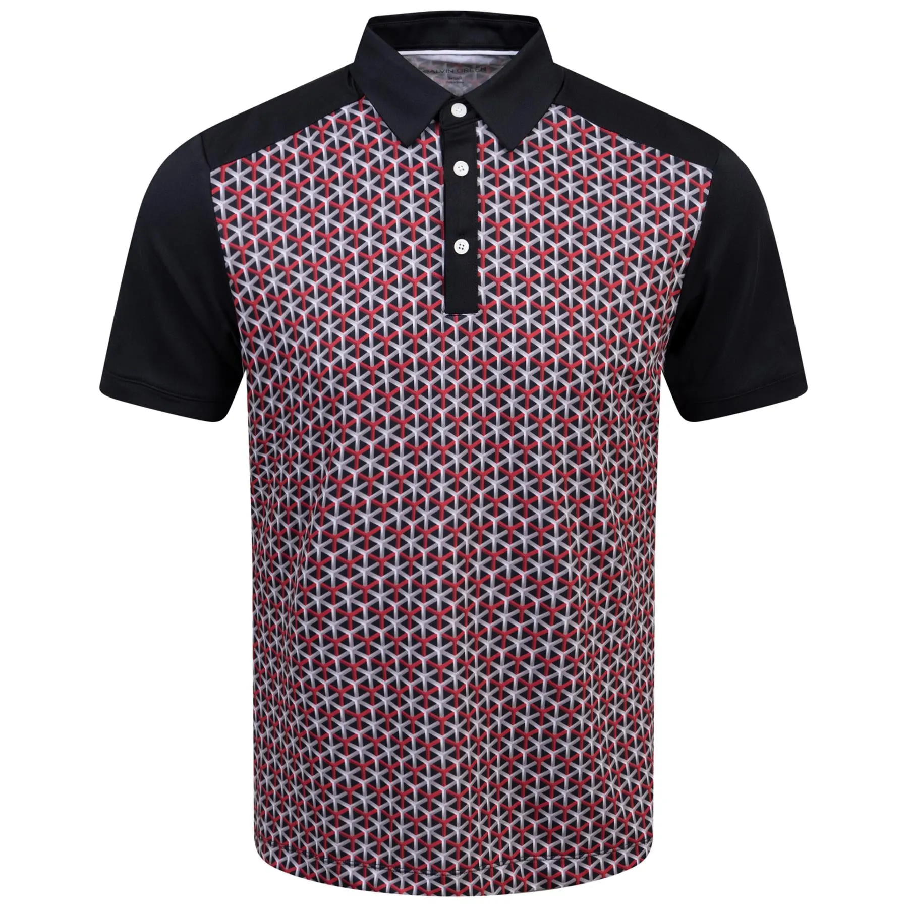 Mio Ventil8  Printed Polo Red/Black - SS24