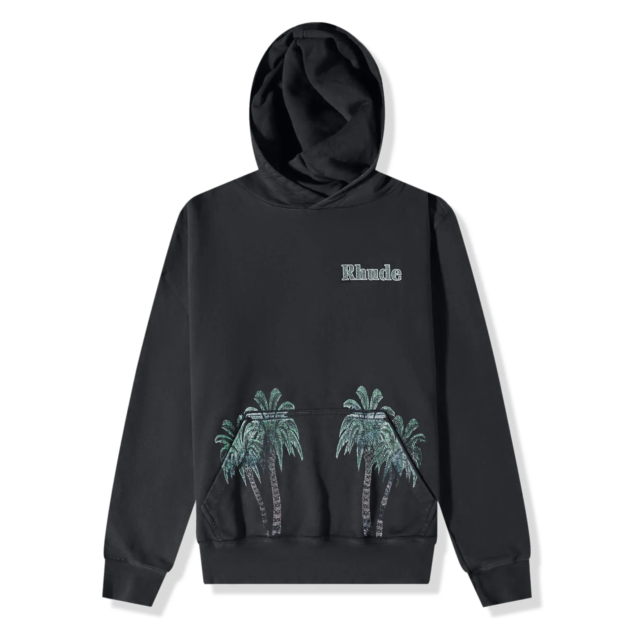 Rhude Port De Gustavia Vintage Black Hoodie