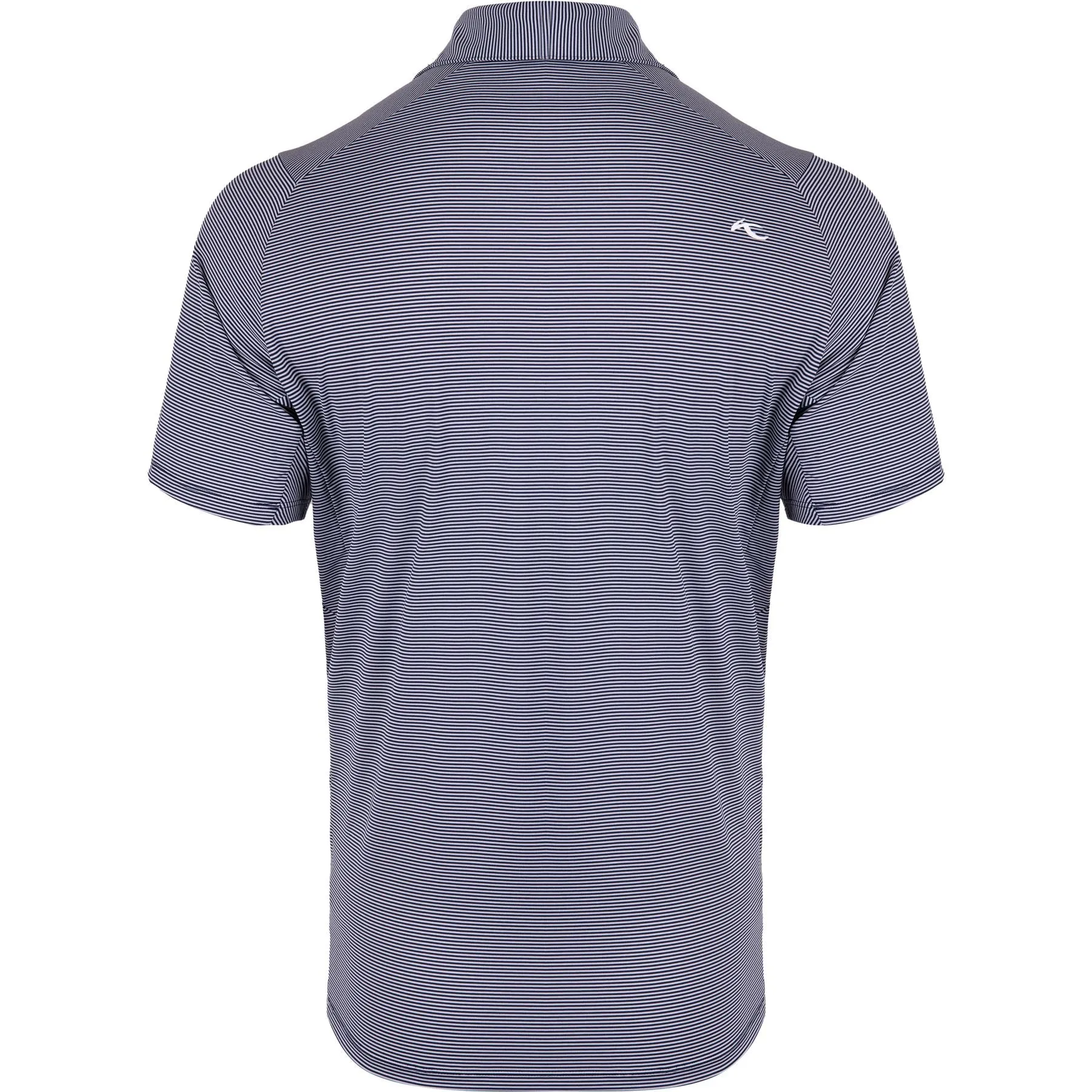 2024 Soren Stripe Comfort Fit Polo in Atlanta Blue and White - Stylish and Versatile