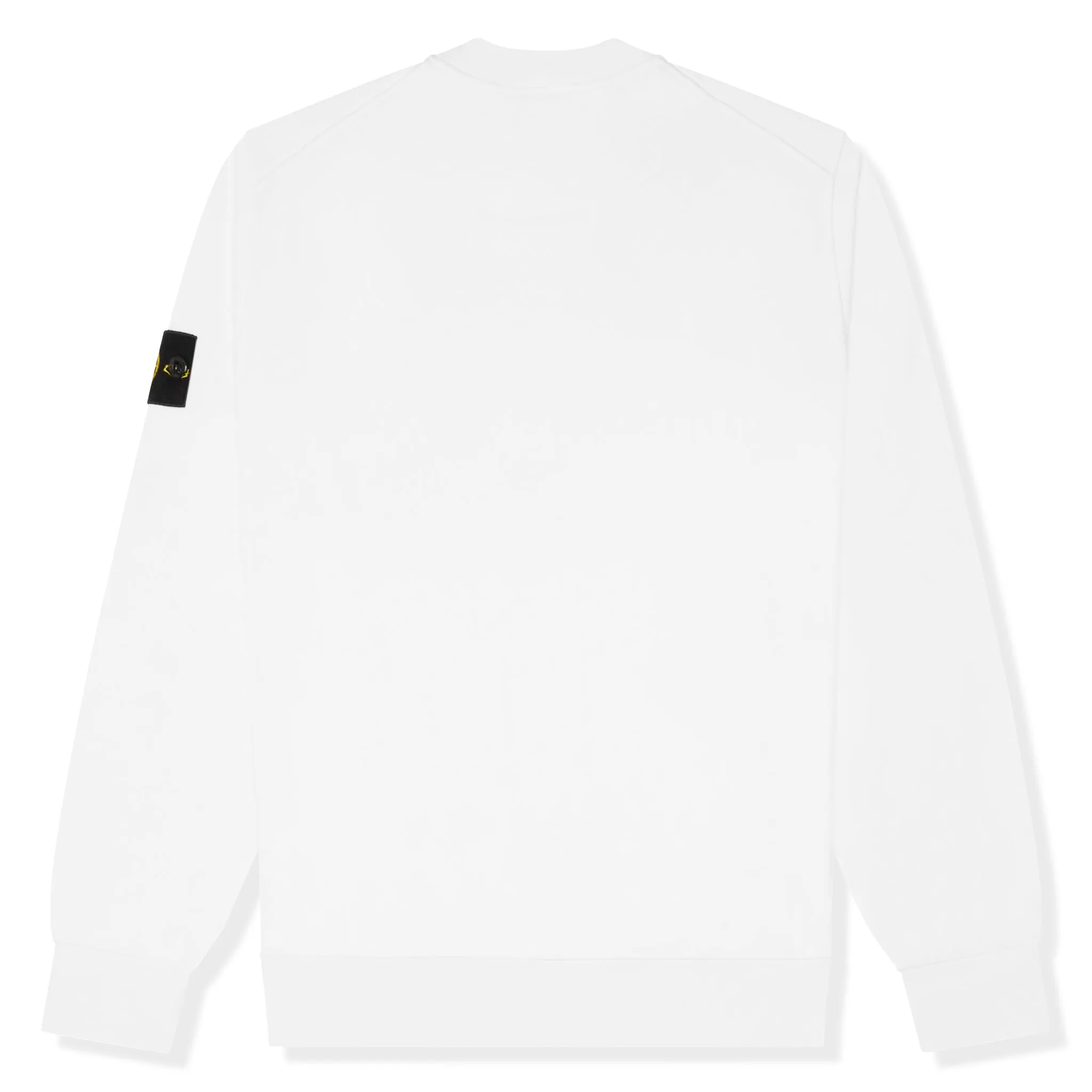 Stone Island Fleece Badge Sleeve Sweatshirt White