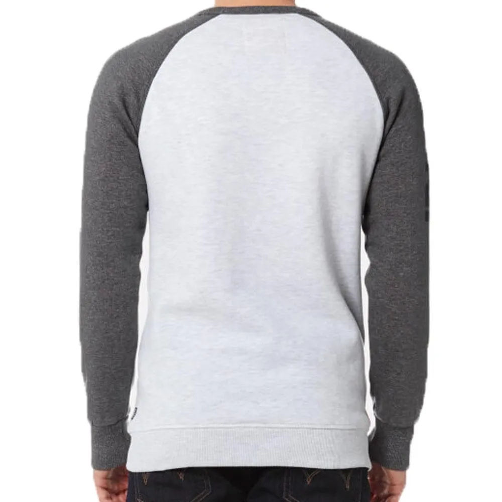 Superdry Mens Vintage Raglan Sweatshirt - Ice Marl Grey