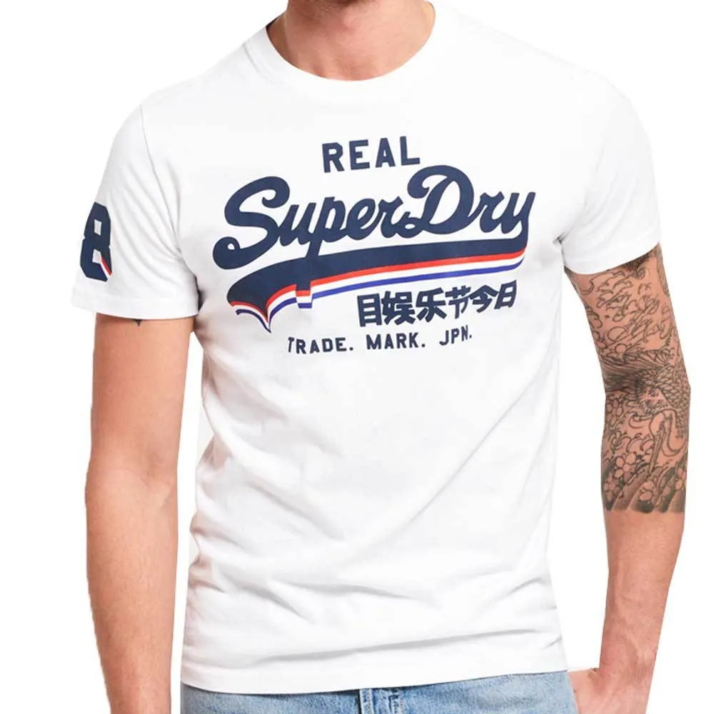 Superdry Vintage Logo Triple Drop T-Shirt - Optic White