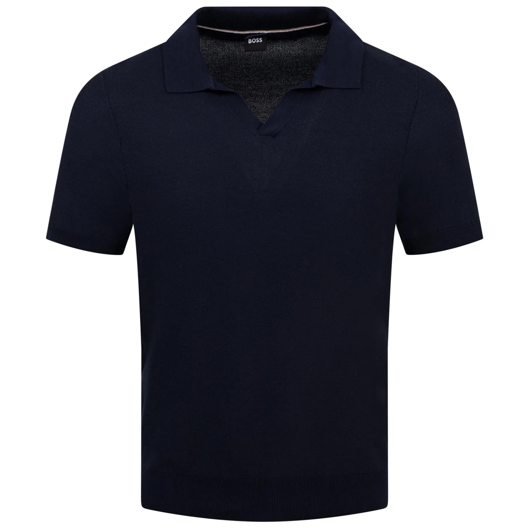 Tempio Regular Fit Knitted Polo Dark Blue - SU24